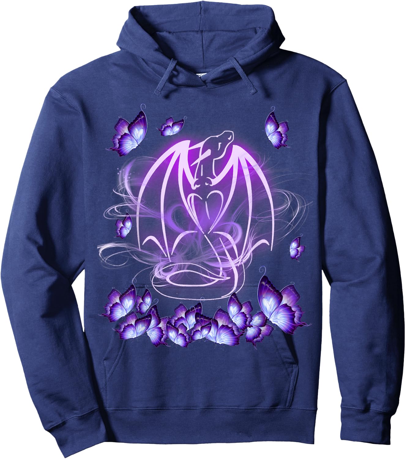 Dragon Magical Purple Hoodie - Hoodie | Navy