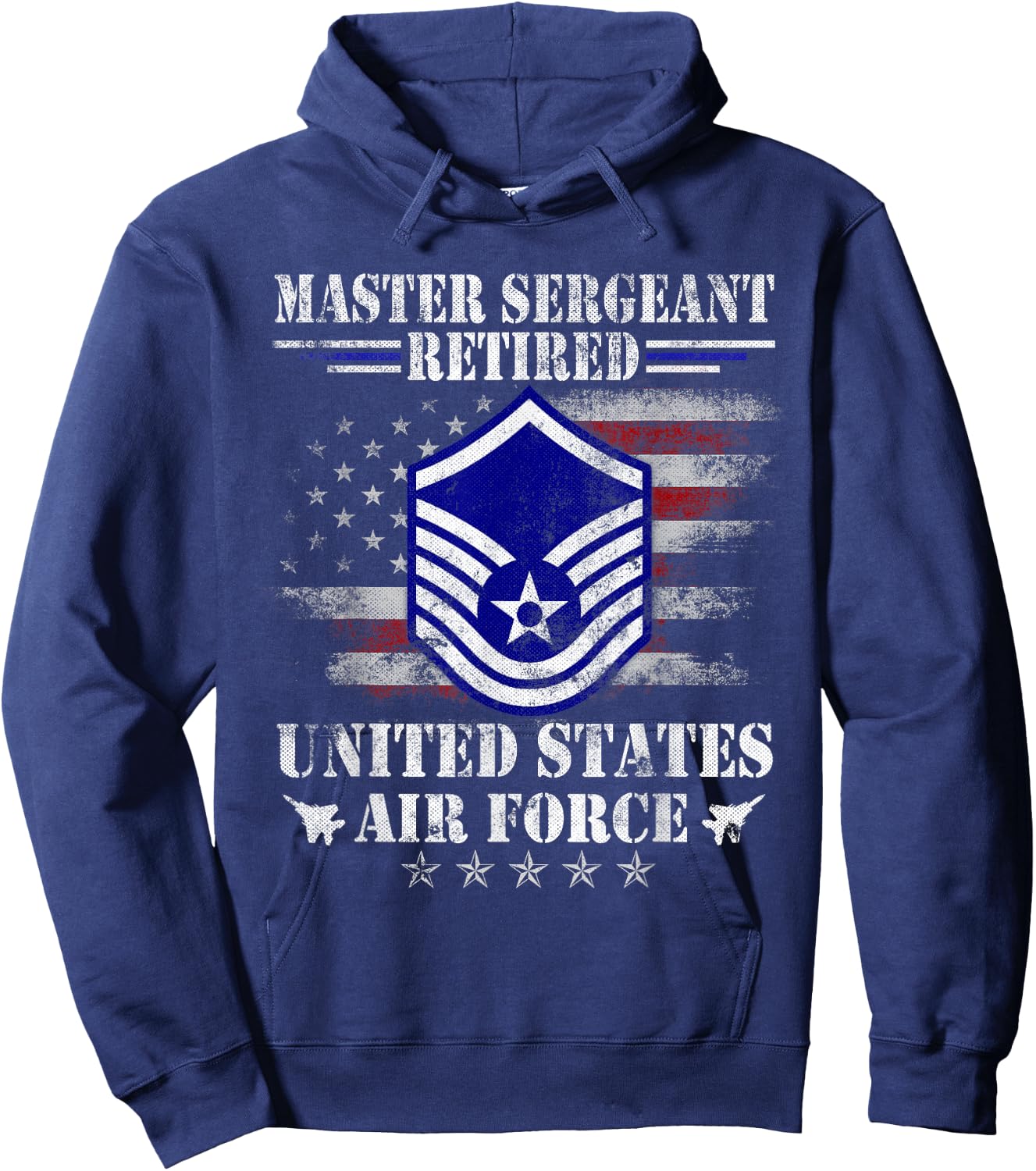 Master Sergeant Retired Air Force Military Retirement Gifts Hoodie - Hoodie | Navy