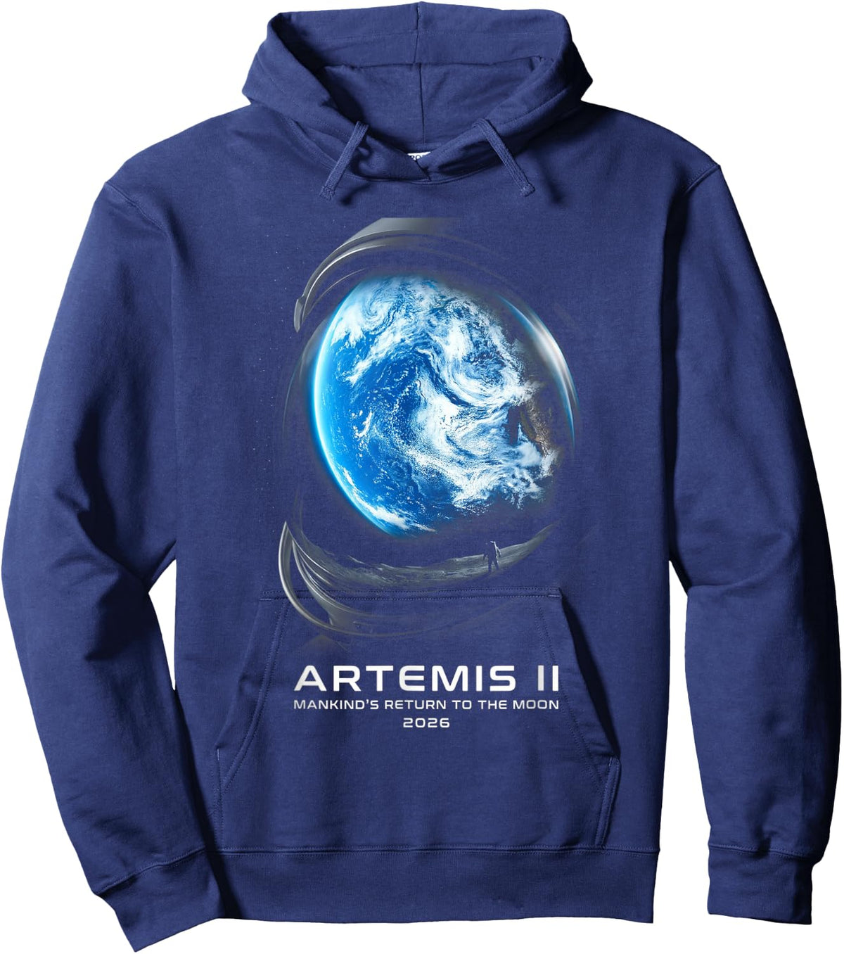 Mission to The Moon 2026 Astronaut Artemis Rocket Artemis 2 Hoodie - Hoodie | Navy