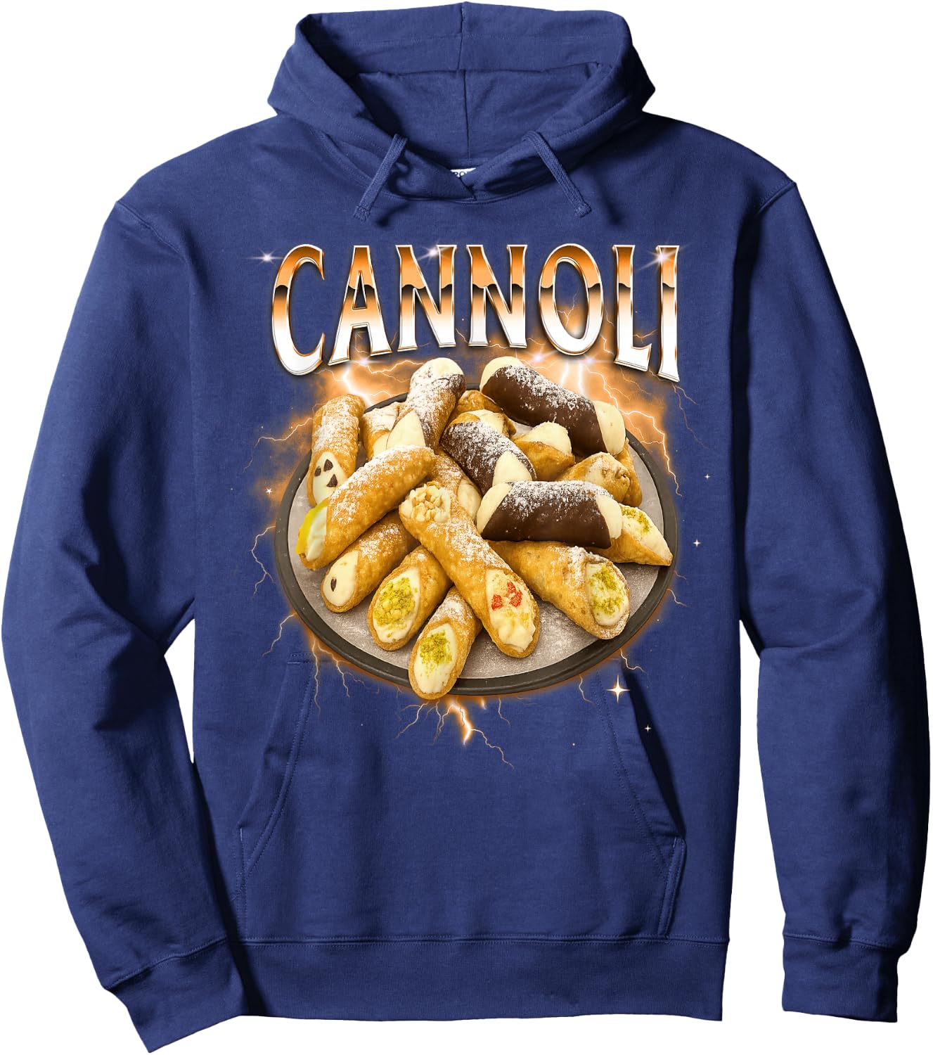 Cannoli Lover Italian Cuisine Pastry Chef Cannoli Foodie Hoodie - Hoodie | Navy
