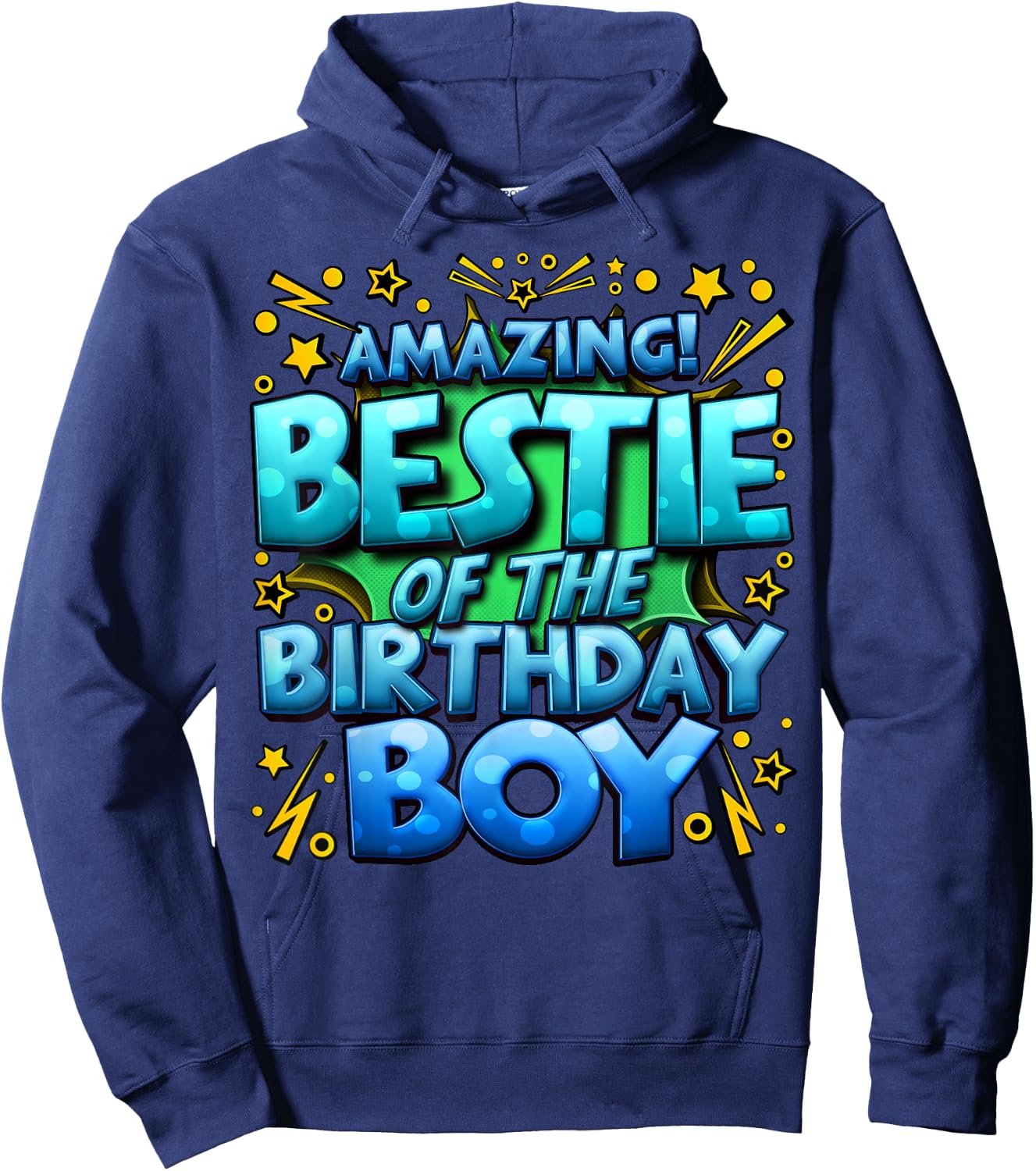 Best Friend of the Birthday Boy Matching Family Bestie Hoodie - Hoodie | Navy