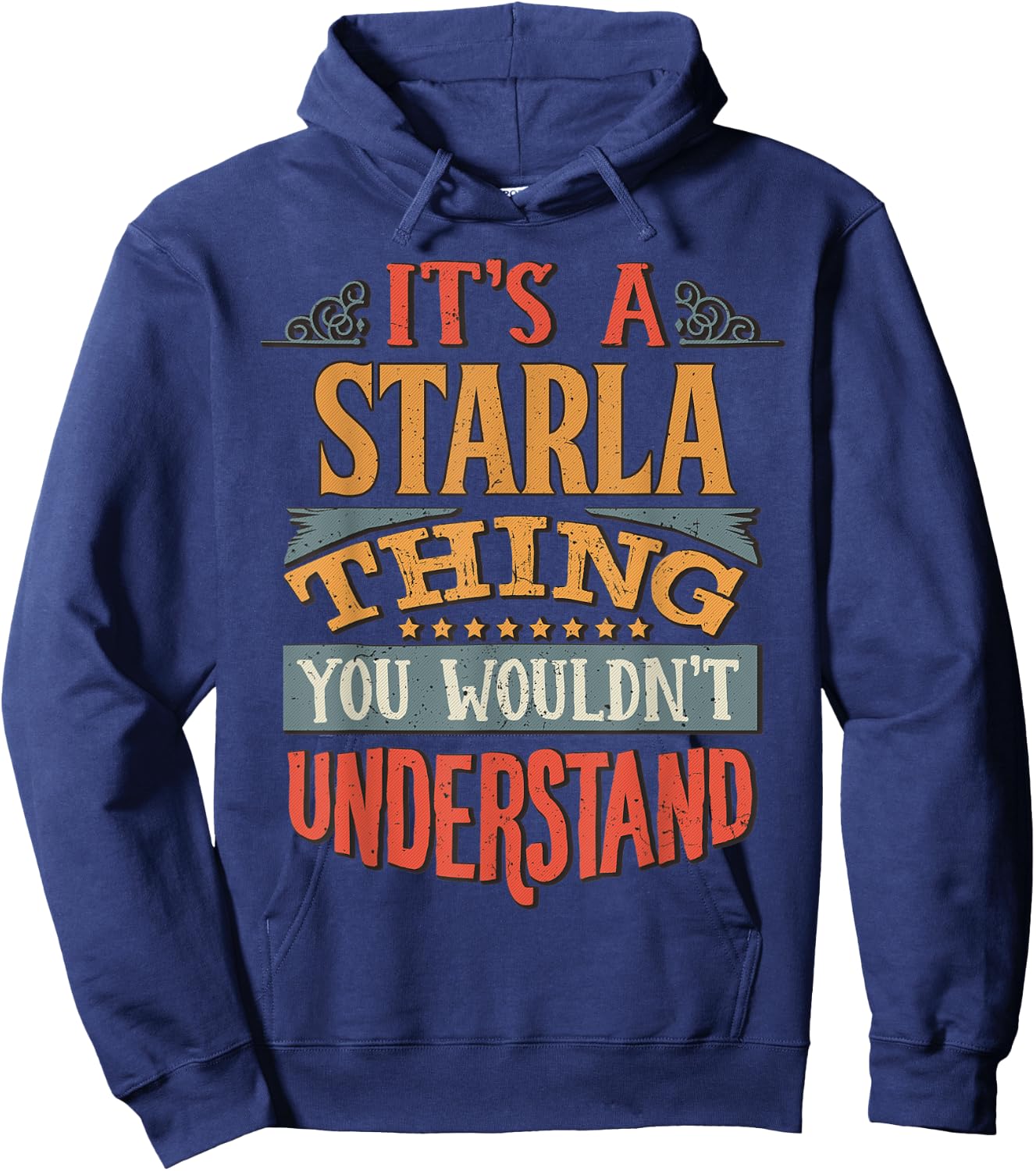 Starla Name Hoodie - Hoodie | Navy