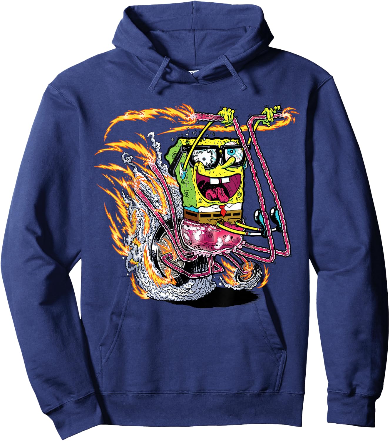 SpongeBob SquarePants SpongeBob Comic Bike Hoodie - Hoodie | Navy