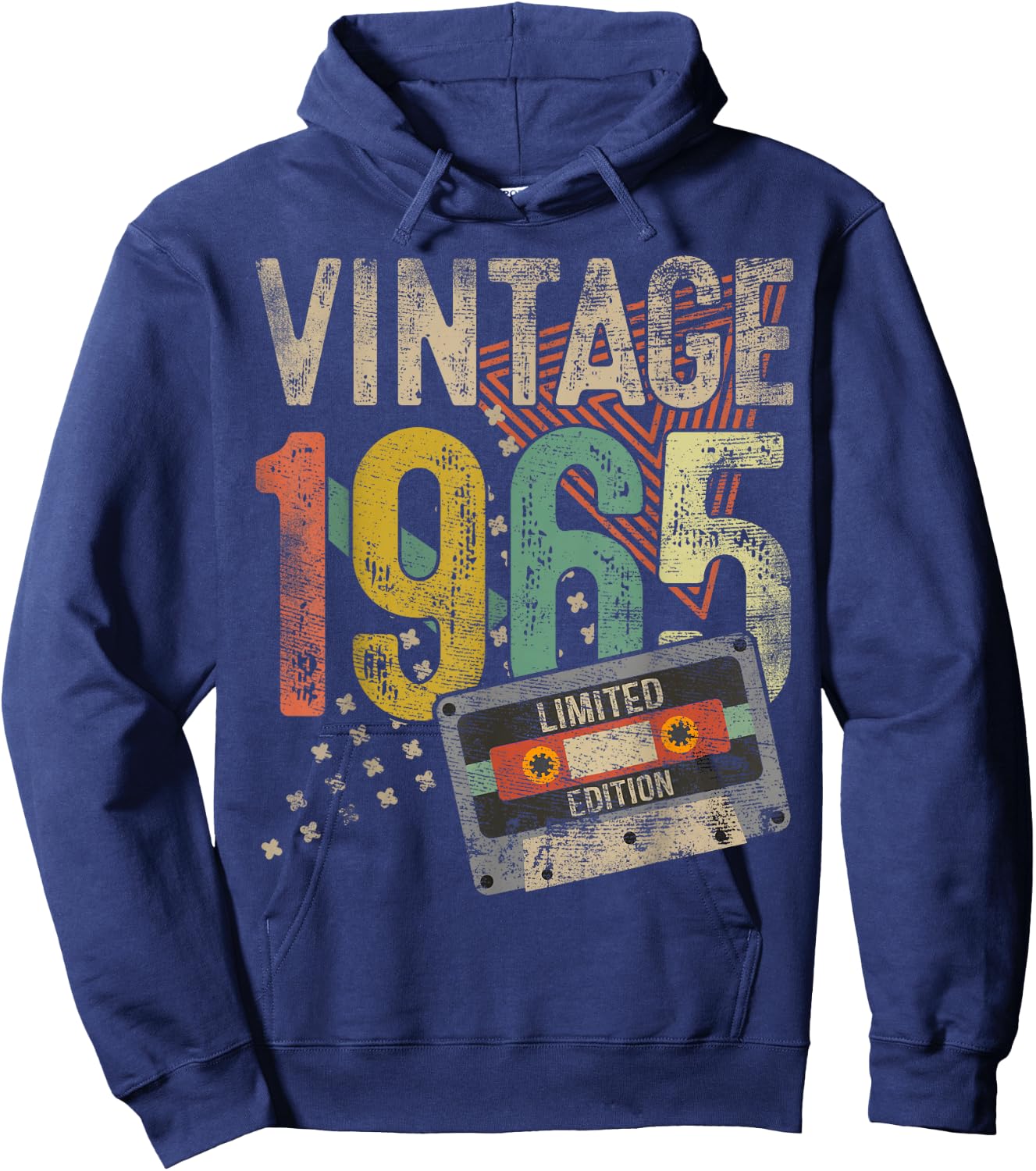 Vintage 1965 60th Birthday Gifts Women 60 Year Old Hoodie - Hoodie | Navy