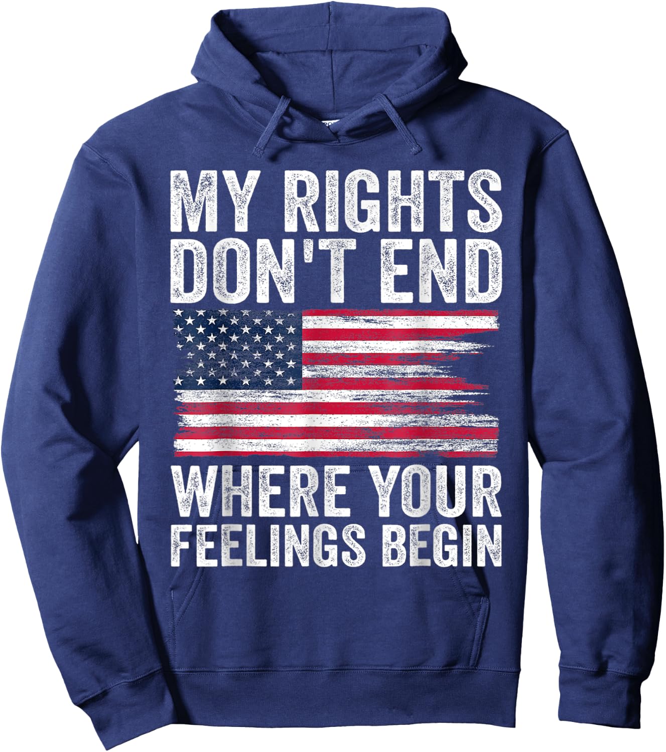 My Rights Don't End Where Your Feelings Begin Hoodie - Hoodie | Navy