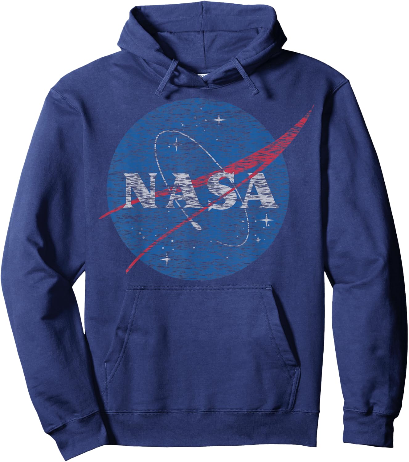 NASA Distressed Vintage Classic Logo Small Hoodie - Hoodie | Navy