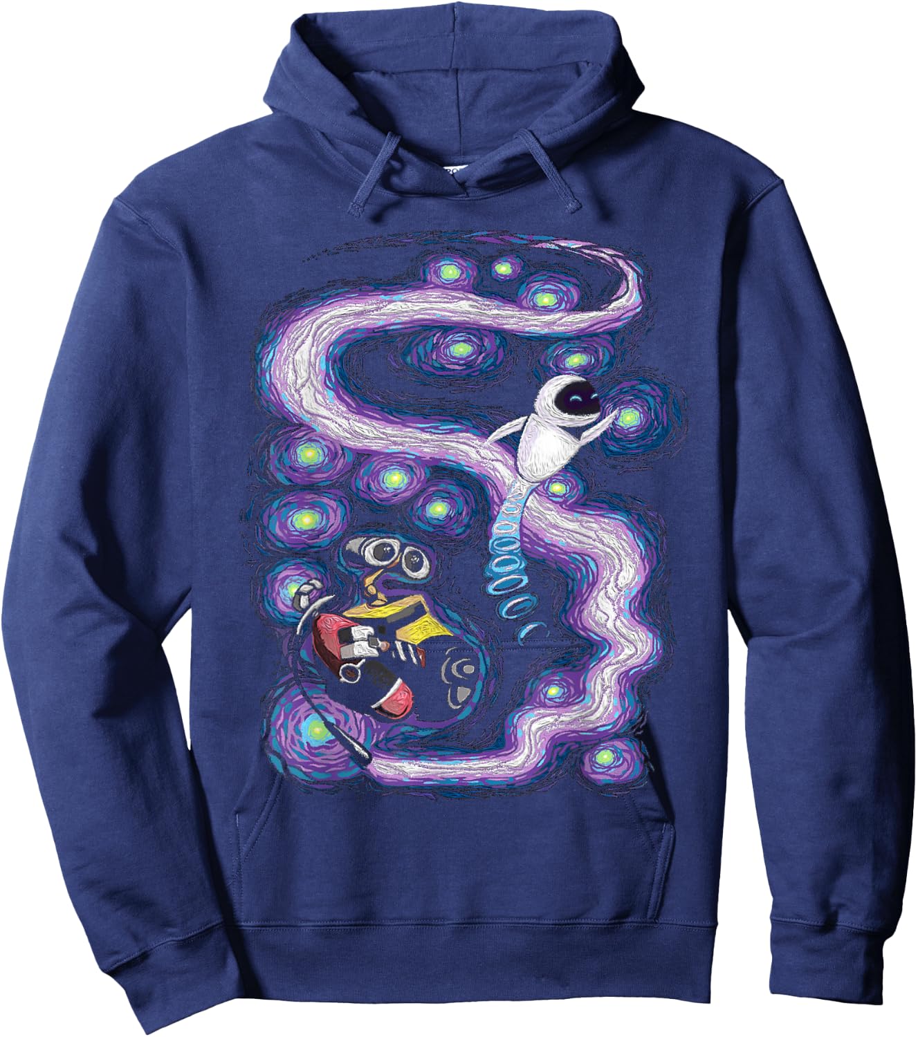 Disney Pixar Wall-E & Eve Space Dance Painting Hoodie - Hoodie | Navy