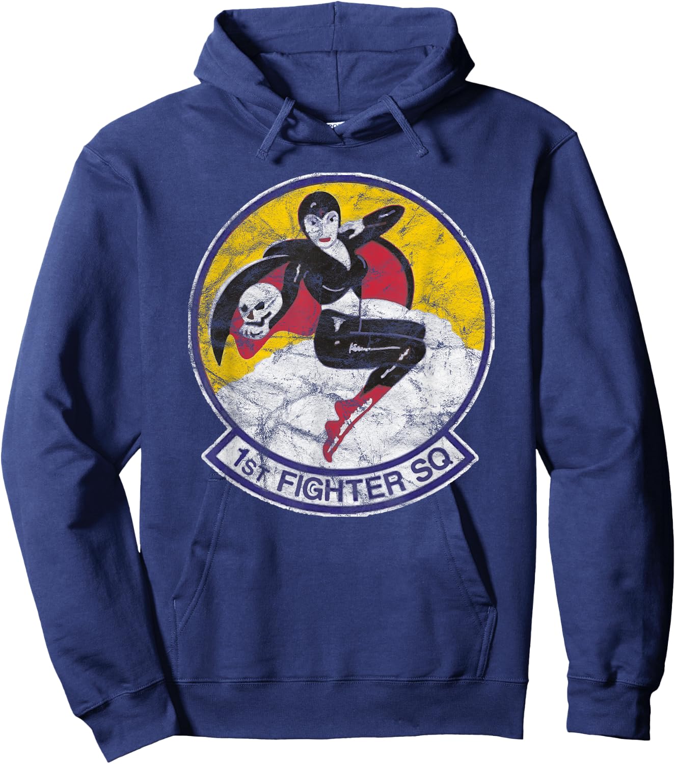 1st Fighter Squadron Vintage Patch Insignia Hoodie - Hoodie | Navy