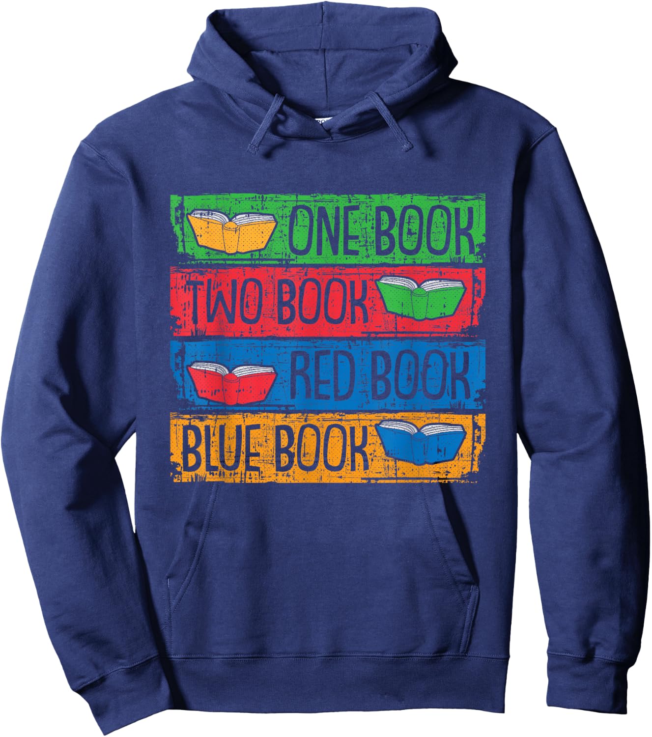Book Lover Reading Book-Worm Bibliophiles Nerds Librarians Hoodie - Hoodie | Navy