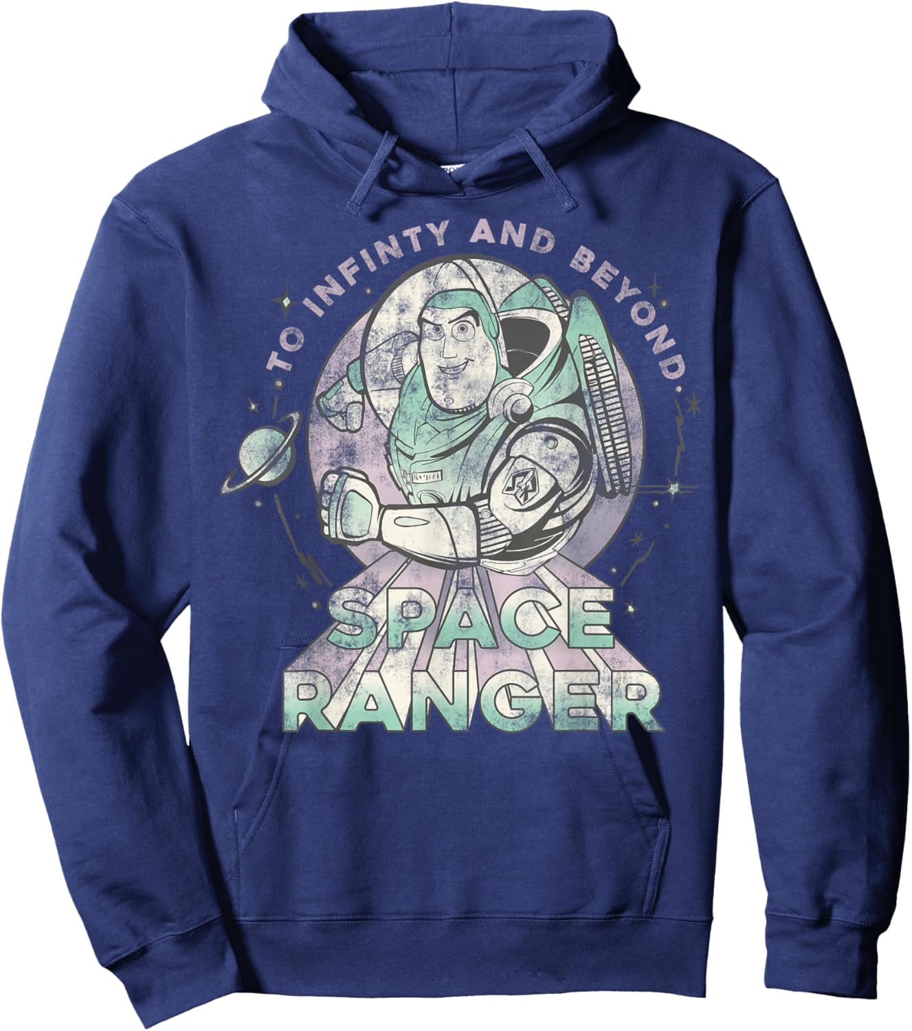 Disney Pixar Toy Story Buzz Lightyear Space Ranger Portrait Hoodie - Hoodie | Navy