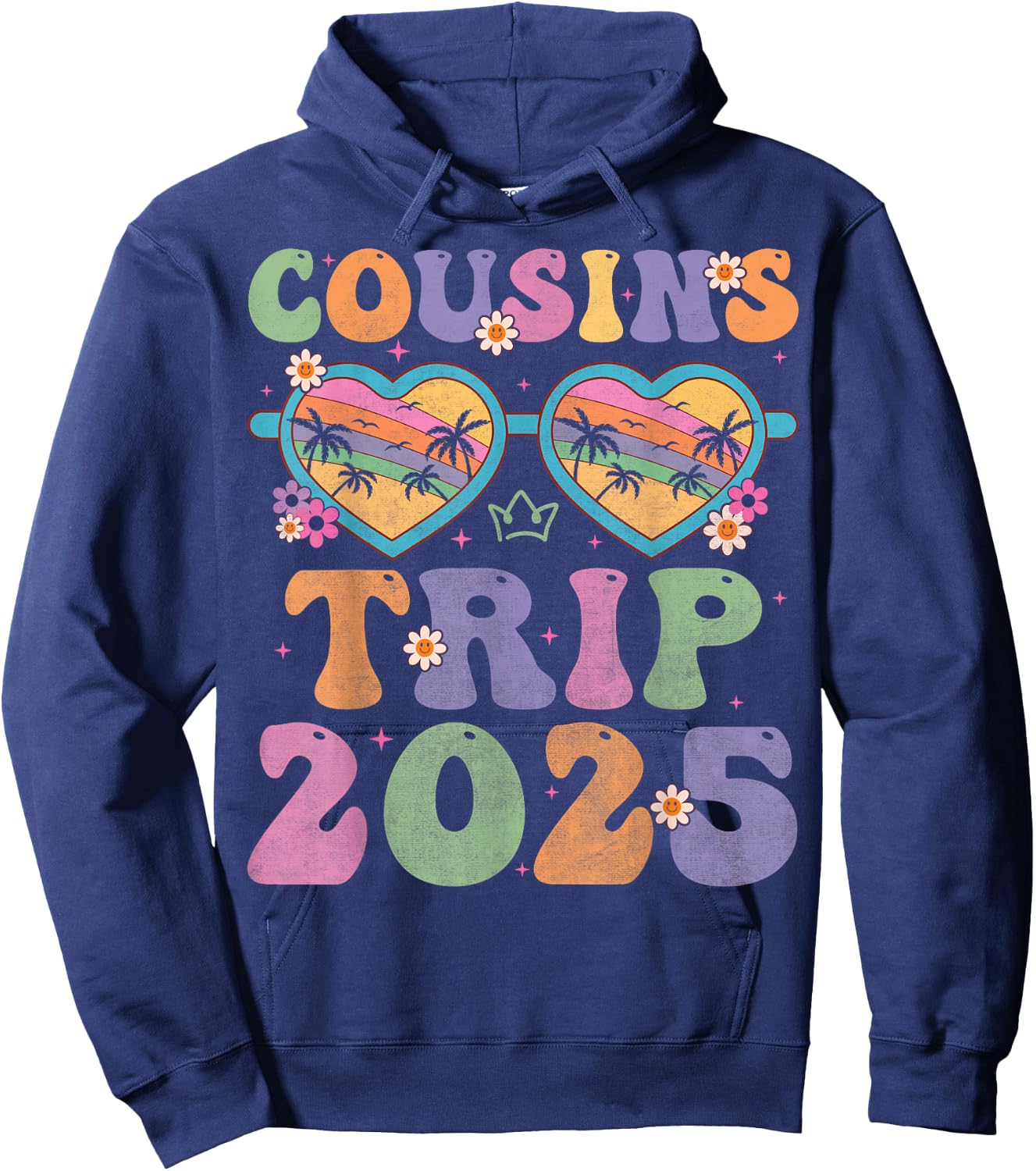 Cousins Trip 2025 for girls weekend Vacation Lover Road Trip Hoodie - Hoodie | Navy