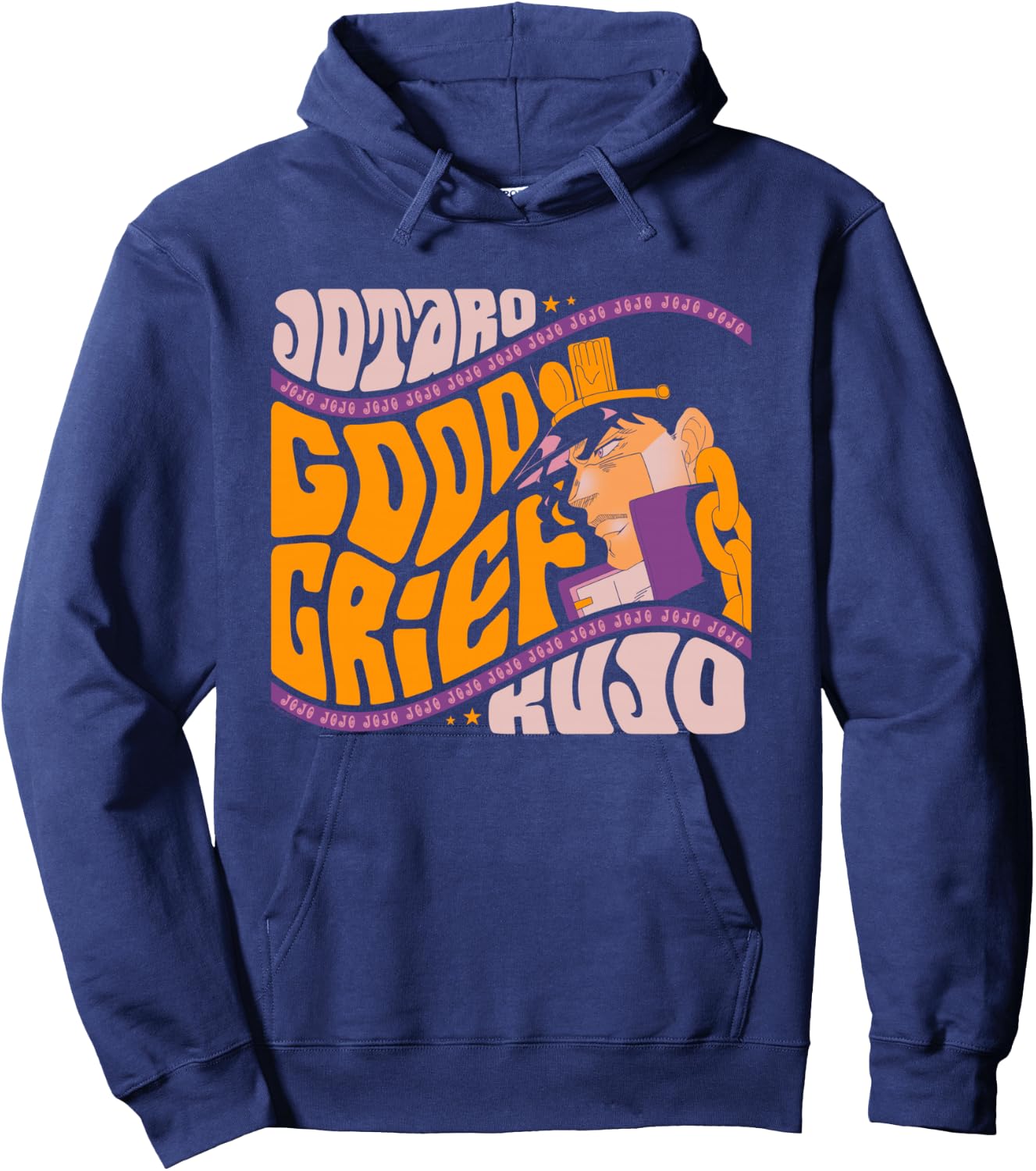JoJo's Bizarre Adventure Good Grief Jotaro Yare Yare Daze Hoodie - Hoodie | Navy
