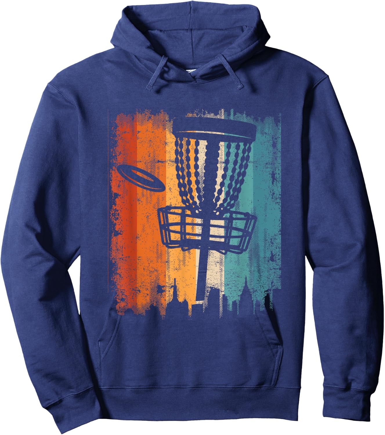 Disc Golf Clothing Retro Vintage Frisbee Hoodie - Hoodie | Navy