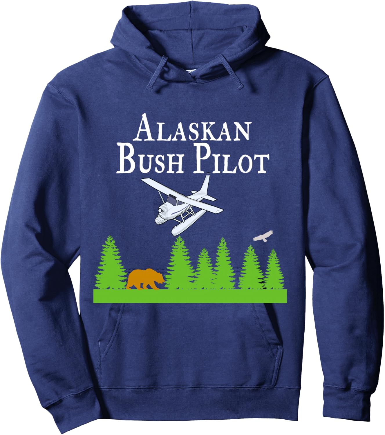 Alaskan Bush Pilot Shirt Gifts for Pilots Alaska Gift Hoodie - Hoodie | Navy