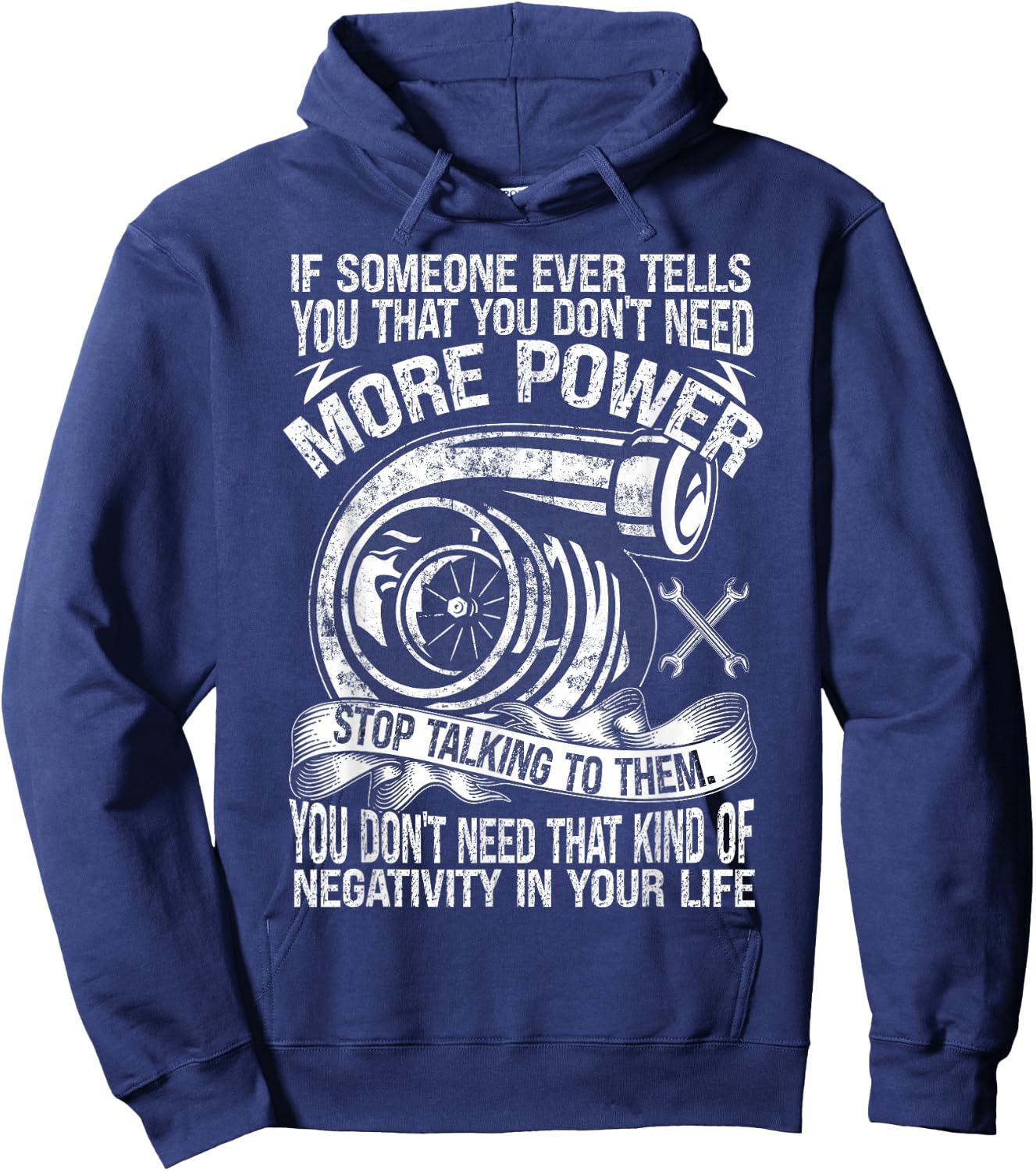 Mechanic Car Guy More Car Power Hoodie - Hoodie | Navy