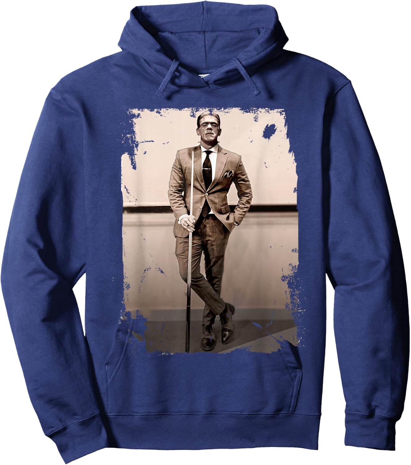 Frankenstein Dapper Frankenstein Monster Suit - Halloween Hoodie - Hoodie | Navy