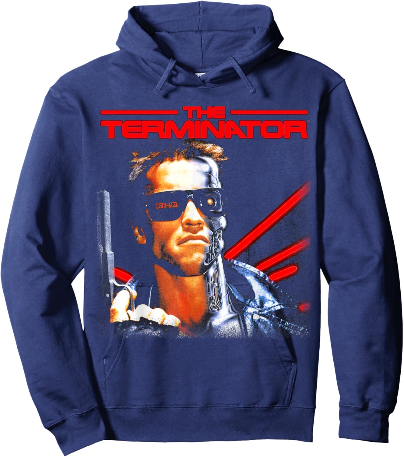 The Terminator Classic Movie Cybernetic Gamer Sci-Fi Film Hoodie - Hoodie | Navy