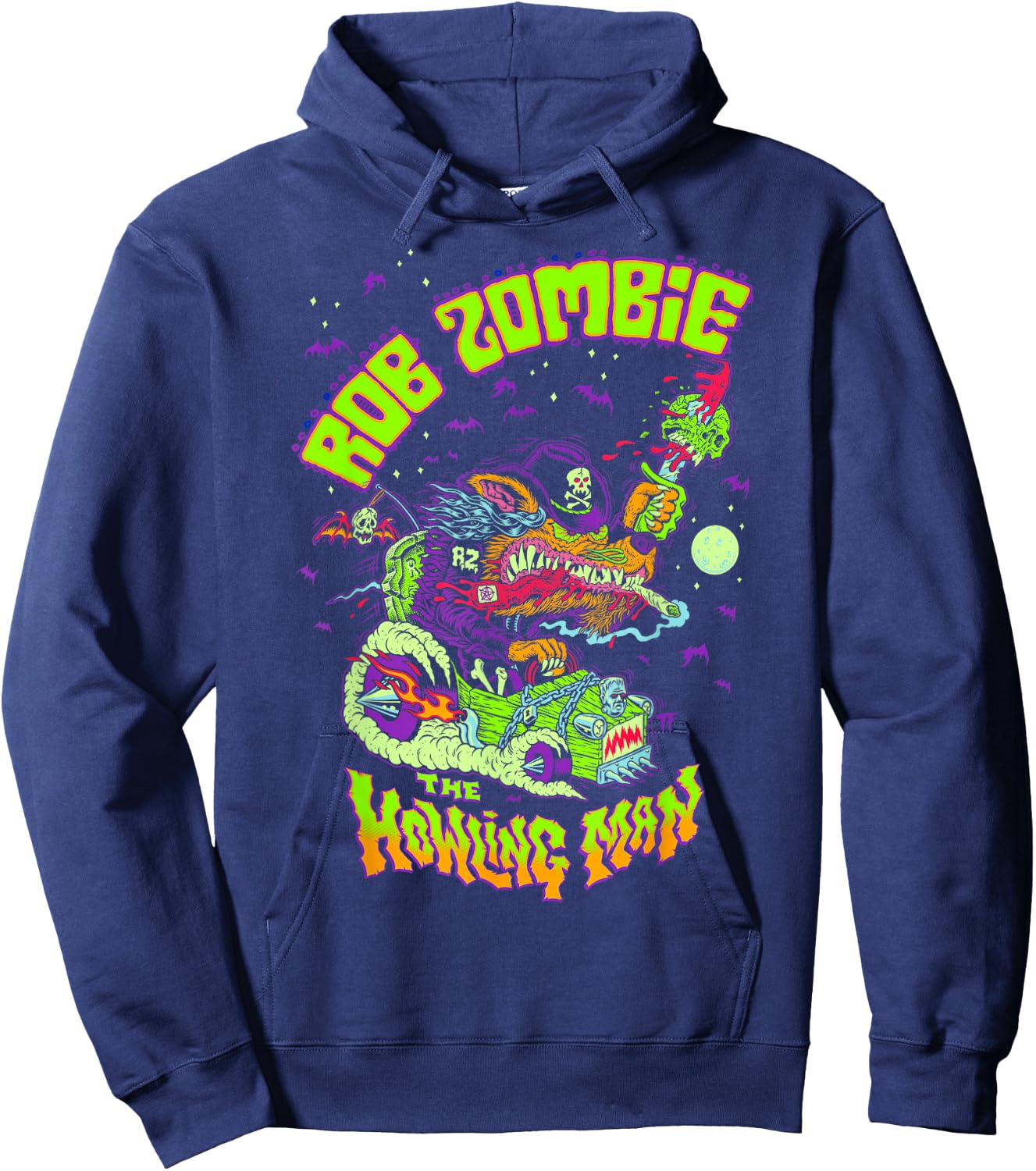 Rob Zombie – Big Howling Hoodie - Hoodie | Navy