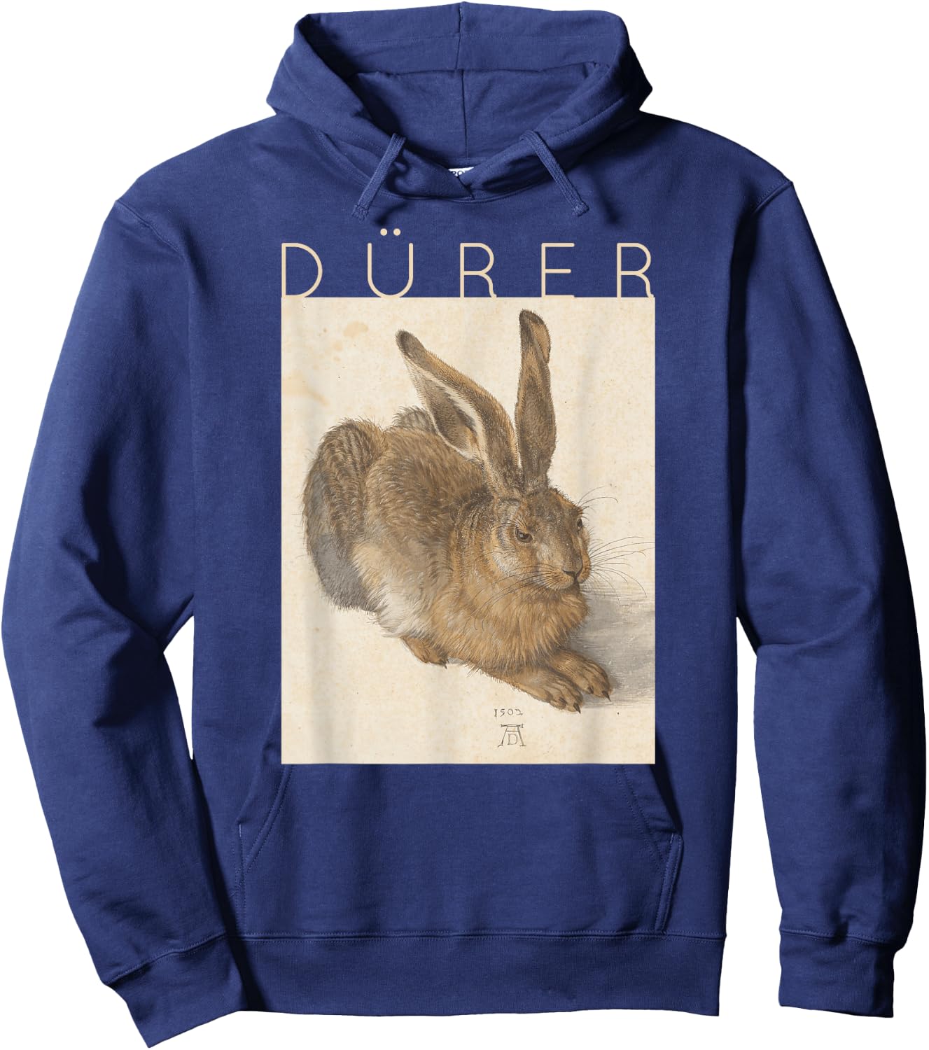 Albrecht Dürer Young Hare Bunny Rabbit Easter Hoodie - Hoodie | Navy