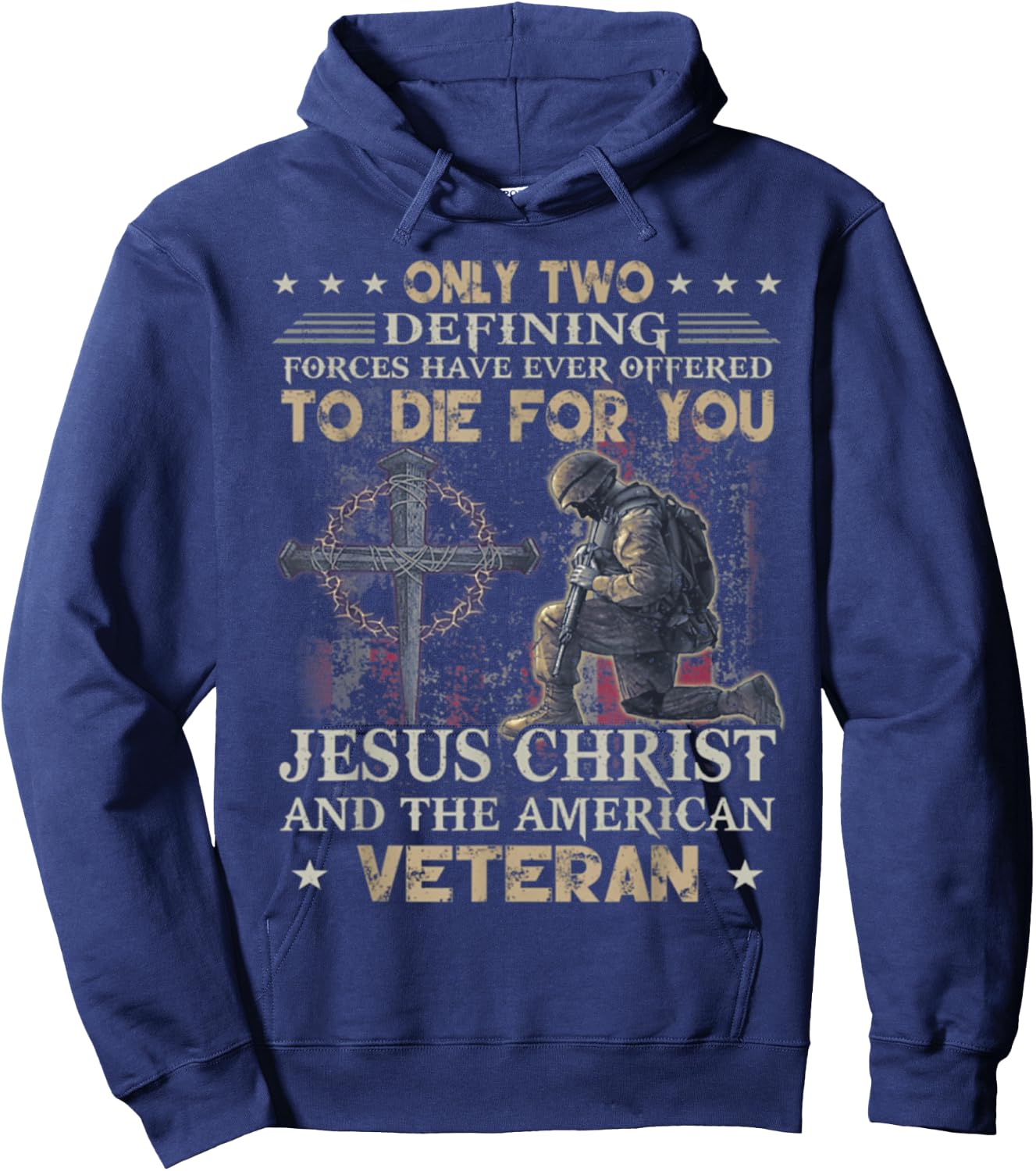 Only two defining forces have ever offered to die Hoodie - Hoodie | Navy