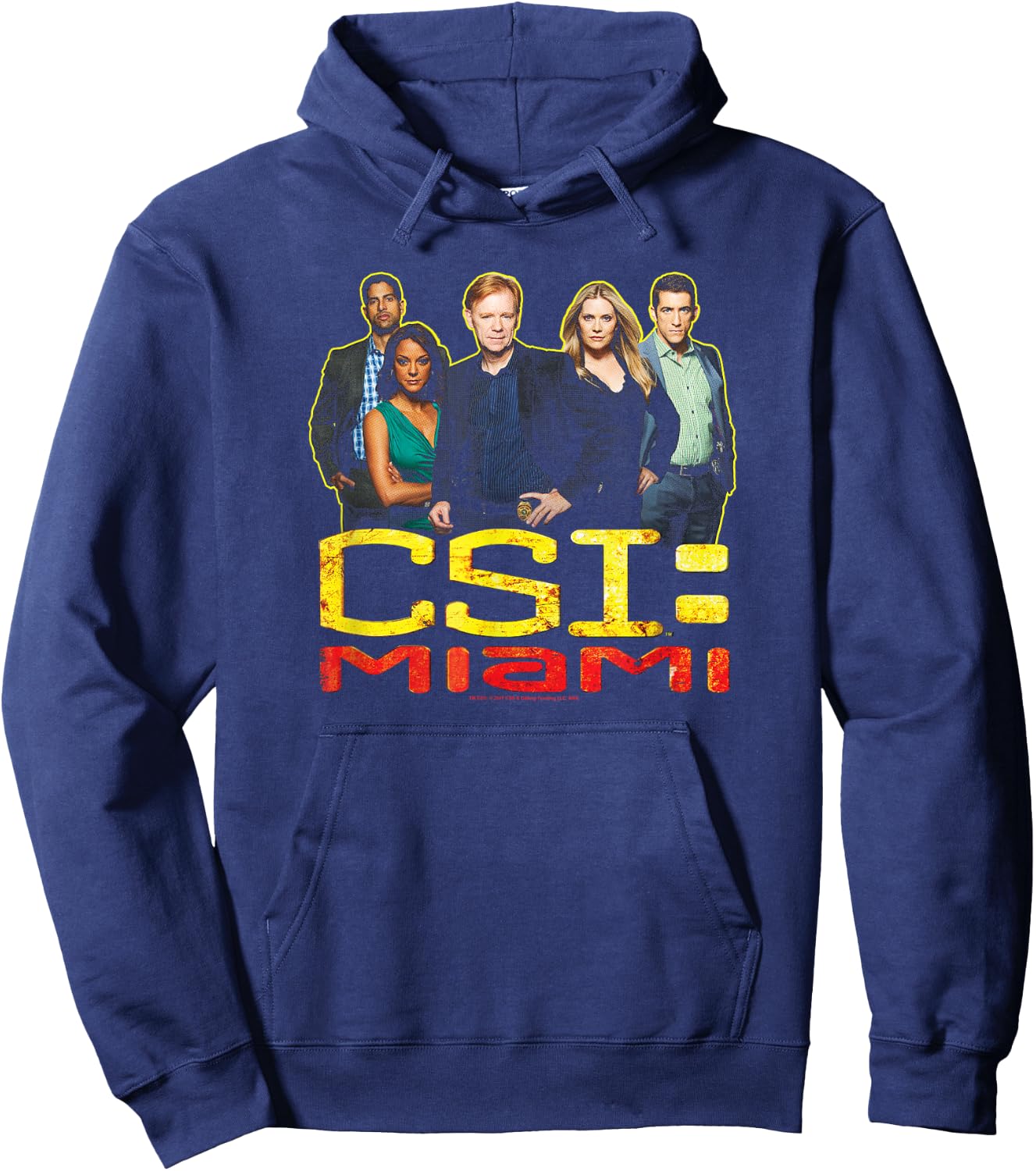 CSI: Miami The Cast In Black Hoodie - Hoodie | Navy