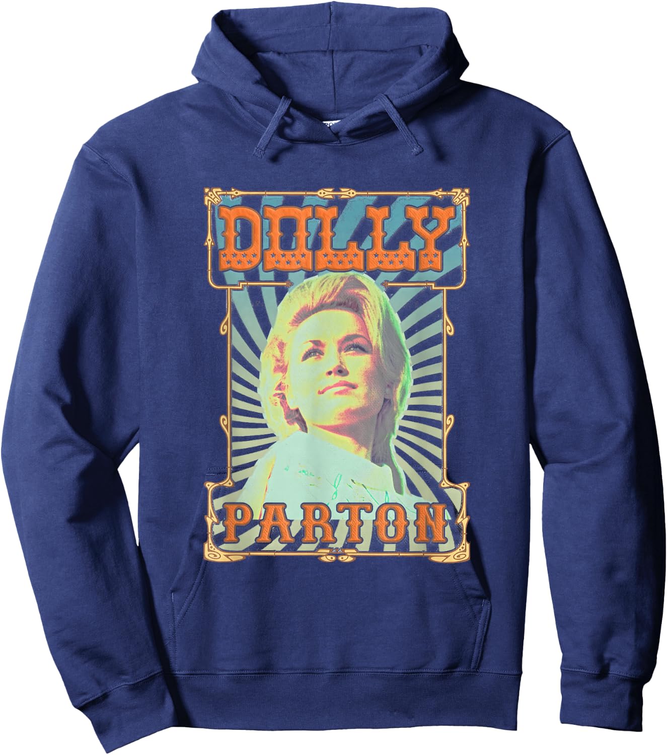 Dolly Parton Vintage Print Hoodie - Hoodie | Navy