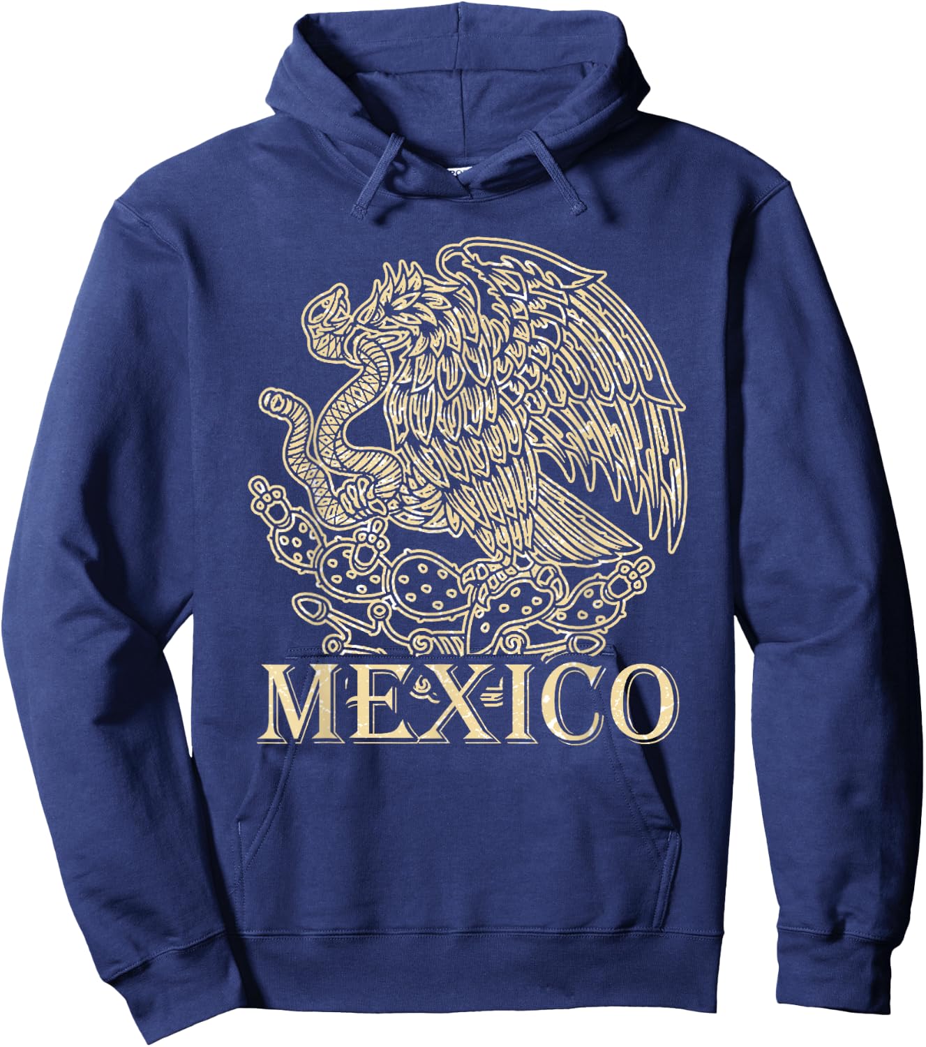 Mexico Mexican Coat Of Arms Flag Eagle Snake Hoodie - Hoodie | Navy