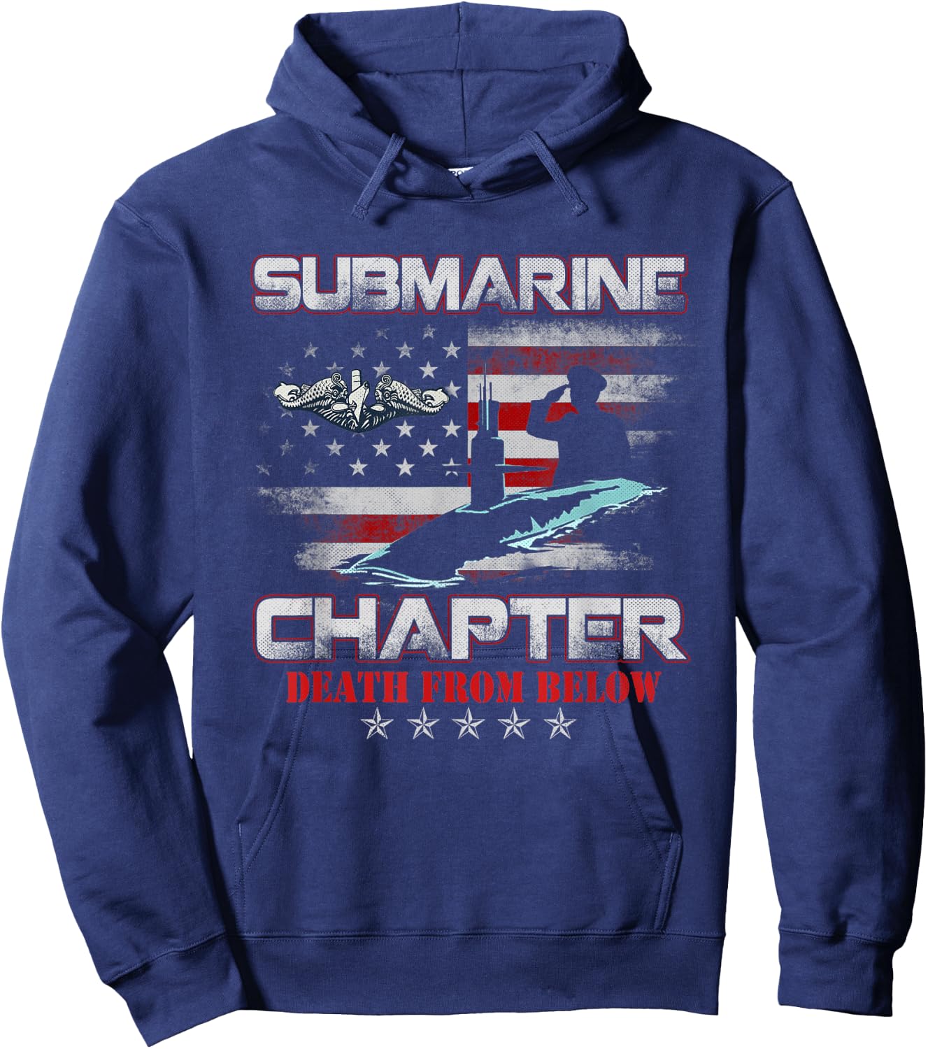 Submarine Chapter Silent Service Veteran Death From Below Hoodie - Hoodie | Navy