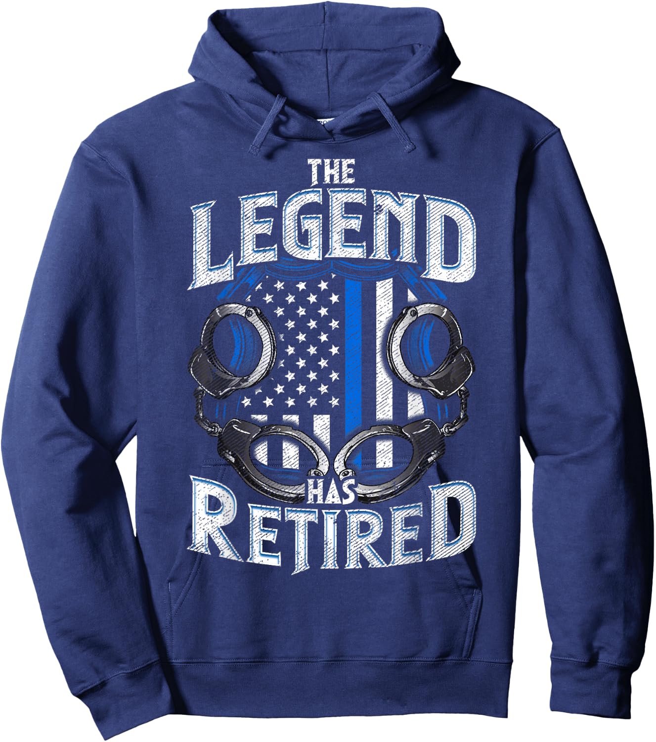 Police The Legend Has Retired Law Enforcement Retirement Hoodie - Hoodie | Navy
