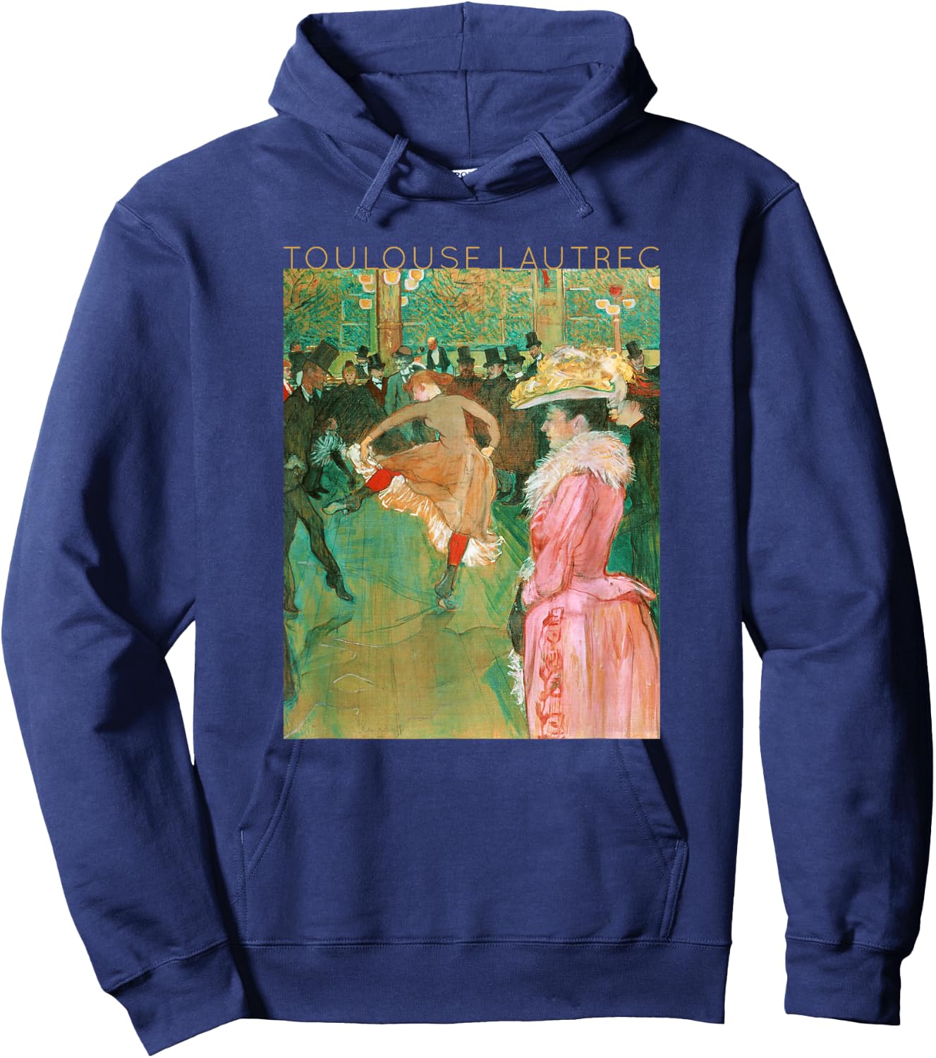 Toulouse Lautrec The Dance for Artists Hoodie - Hoodie | Navy