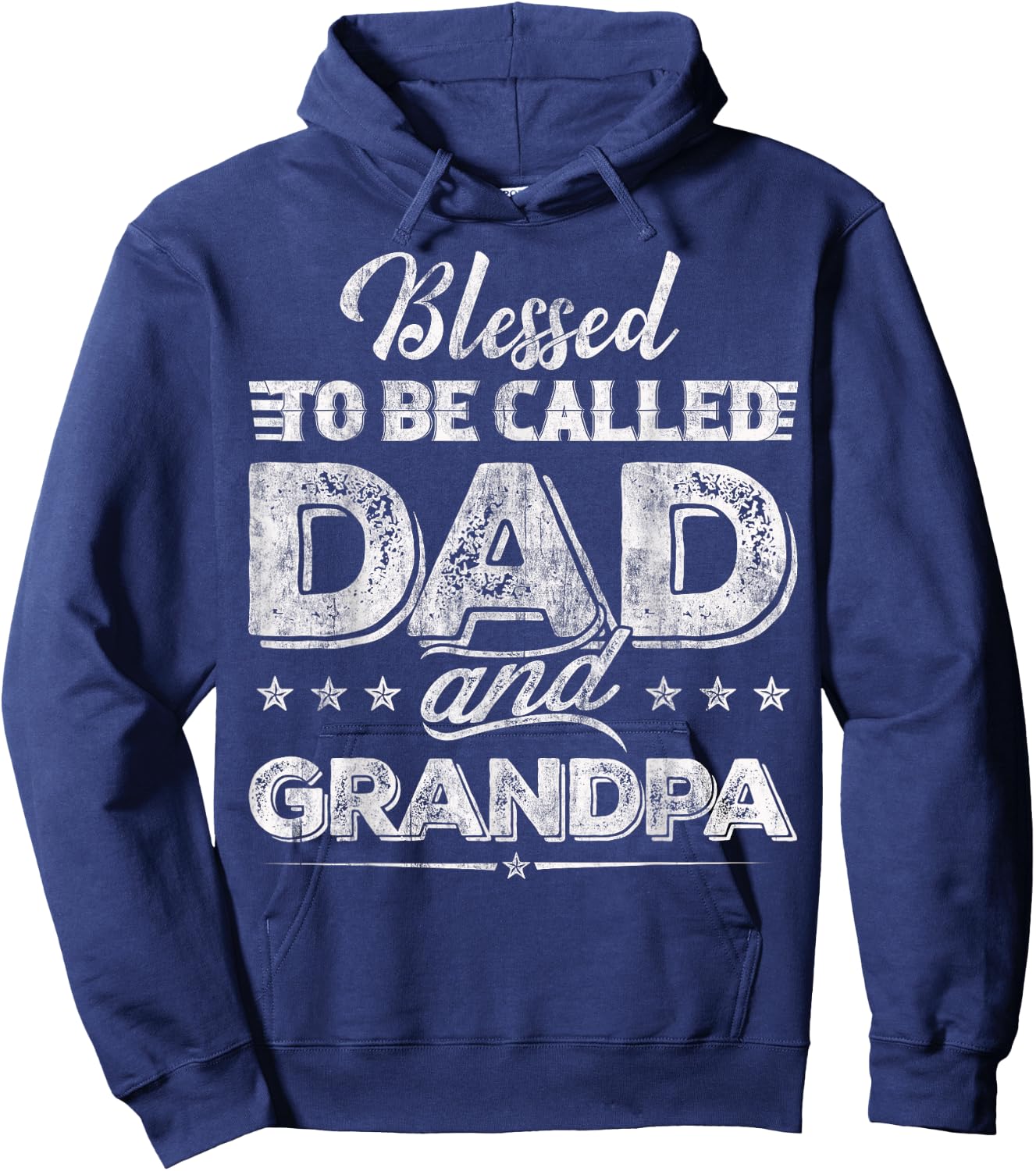 Blessed To be Called Dad And Grandpa Funny Father's Day idea Hoodie - Hoodie | Navy