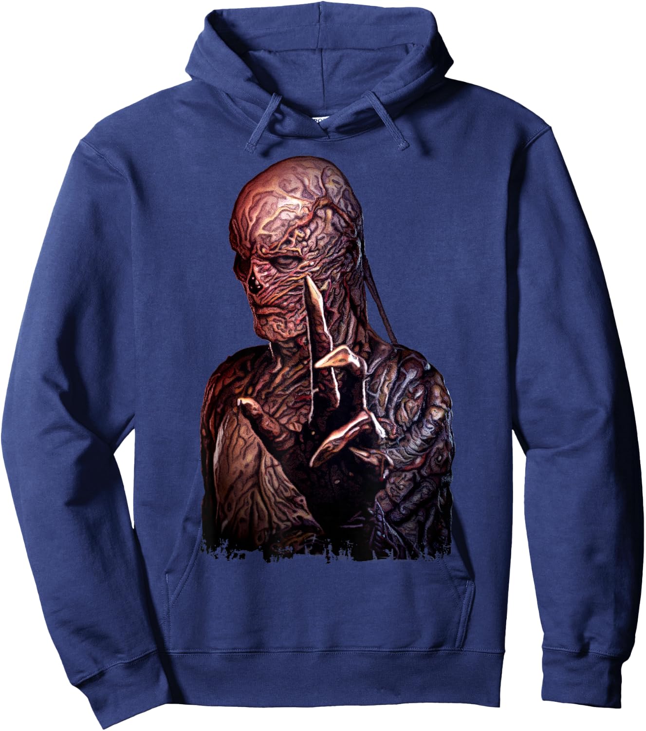 Stranger Things 4 Vecna Hand Reaching Portrait Hoodie - Hoodie | Navy
