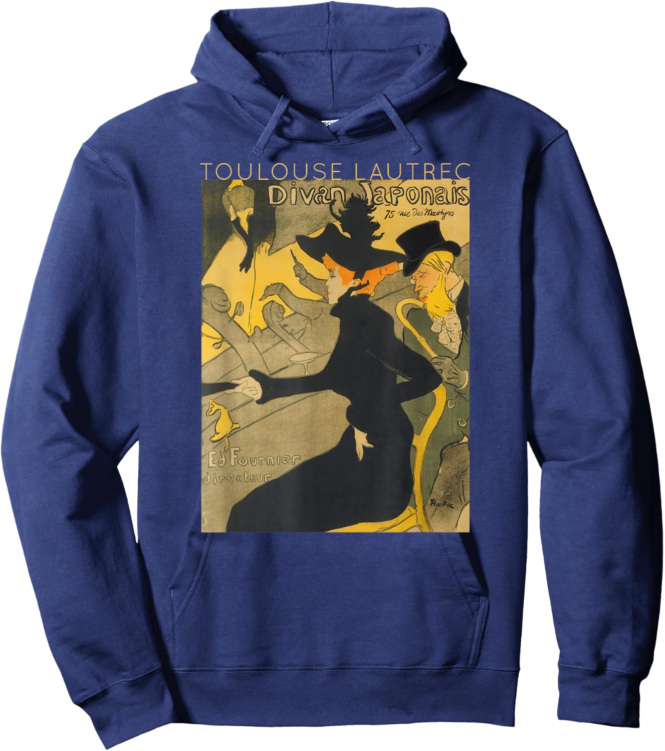 Toulouse Lautrec Divan Japonais for Artists Hoodie - Hoodie | Navy