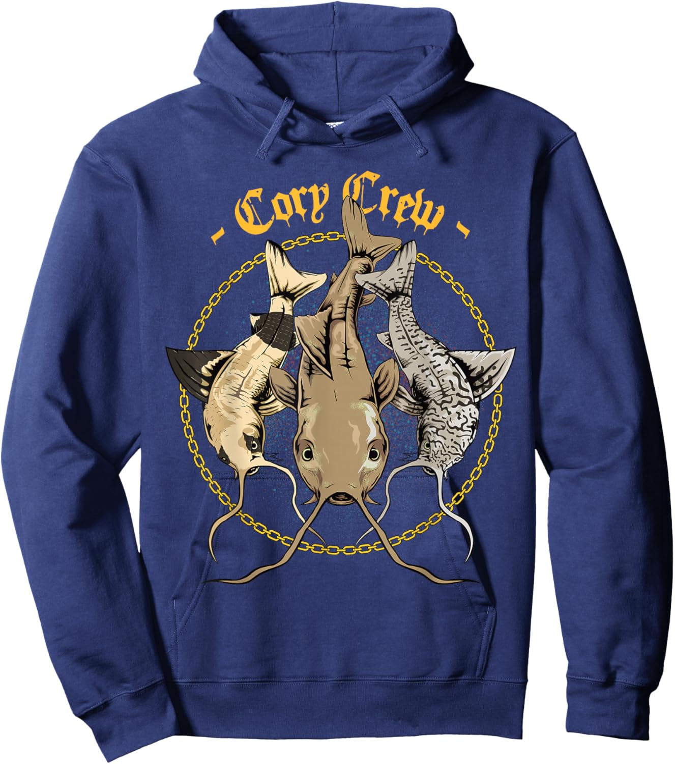 Corydora Catfish - "Cory Crew" Hoodie - Hoodie | Navy