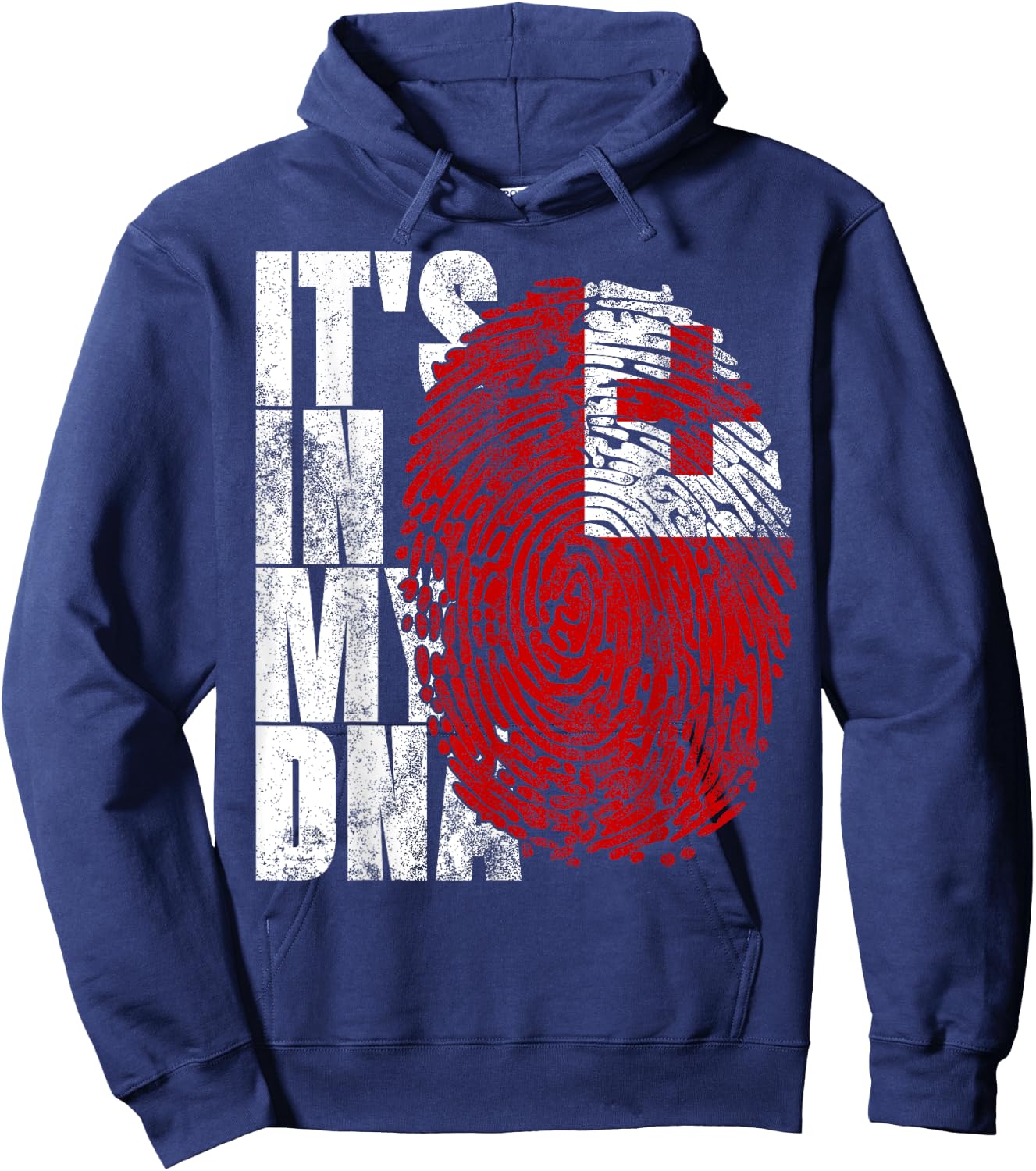 It's In My DNA Tonga Graphic Women Tongan Flag Hoodie - Hoodie | Navy