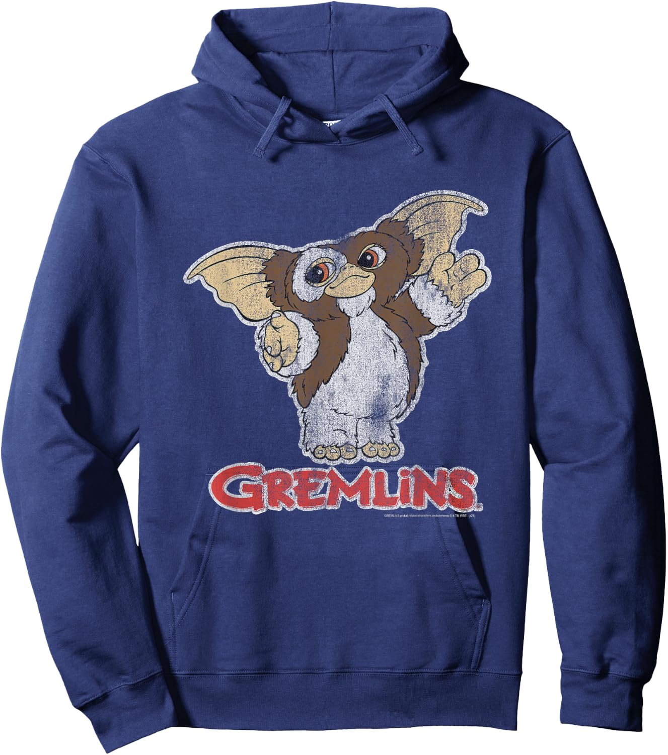 Gremlins Gizmo and Logo Hoodie - Hoodie | Navy