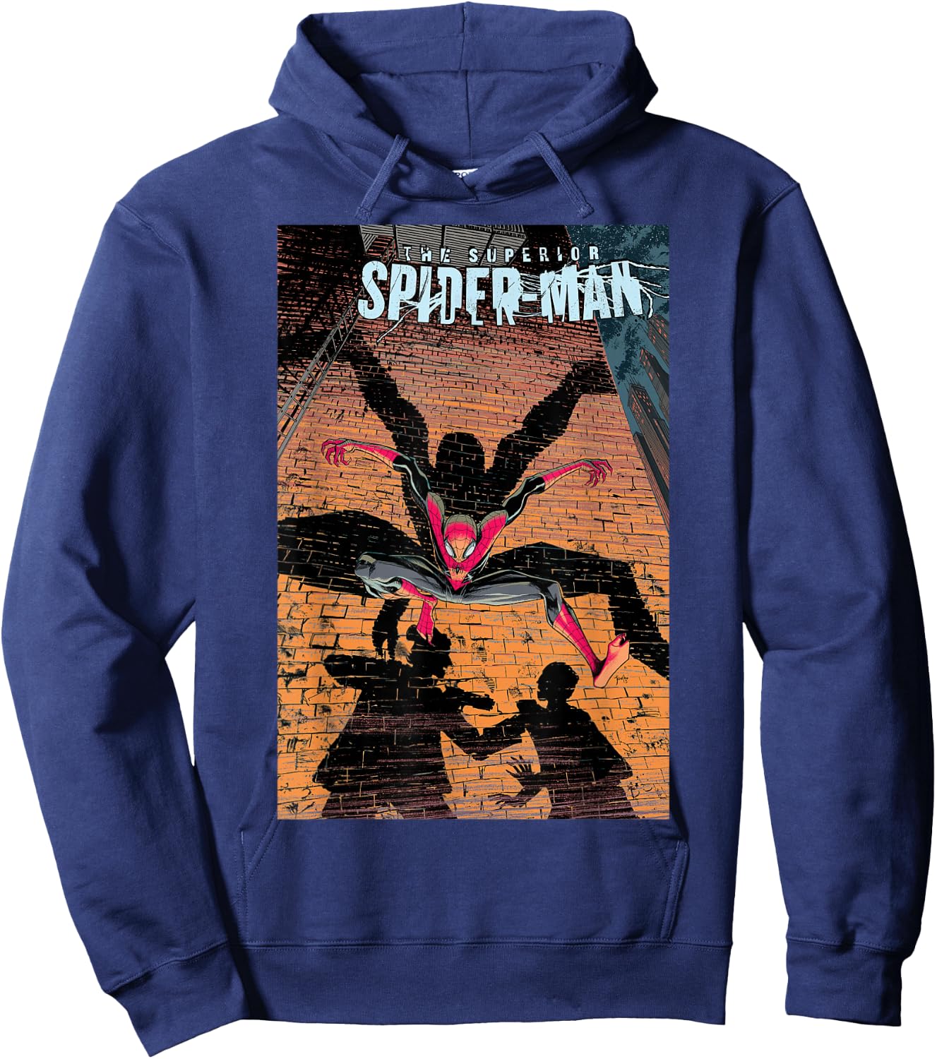 Marvel Superior Spider-Man Feat. Doctor Strange Comic Cover Hoodie - Hoodie | Navy