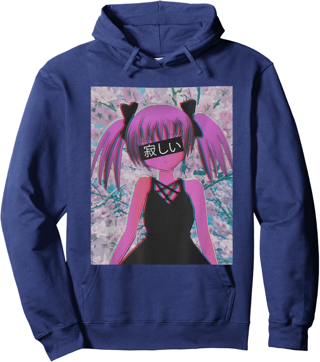 Anime Phonk Art Vaporwave Japan Lovers Hoodie - Hoodie | Navy