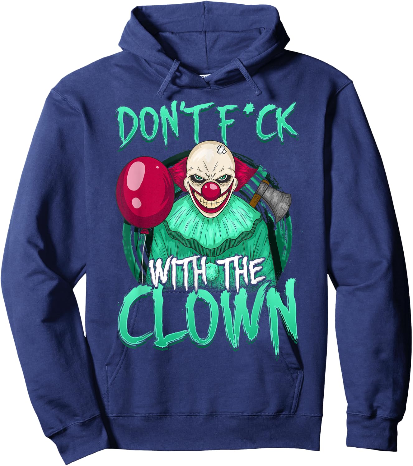 Evil Scary Clown Horror Lovers Hoodie - Hoodie | Navy