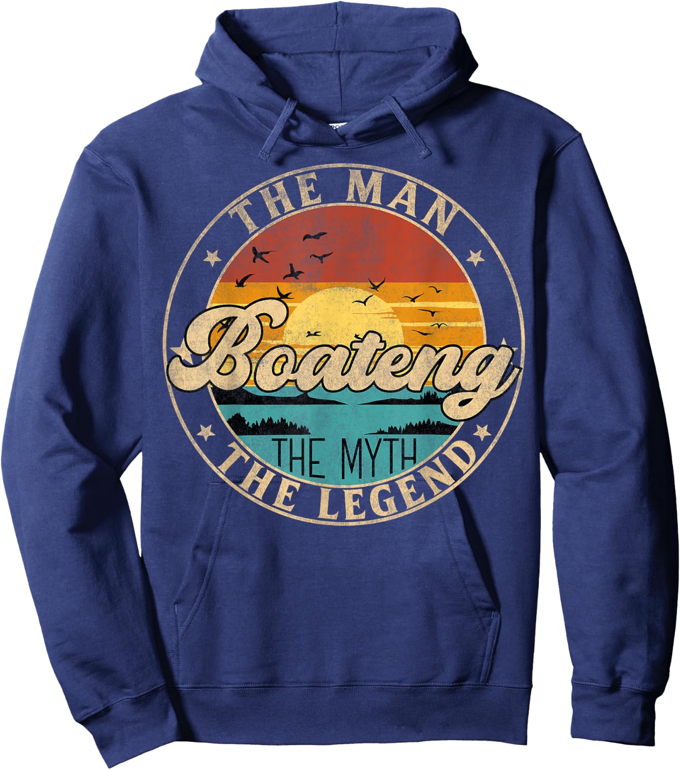 BOATENG The Man The Myth The Legend First Name Hoodie - Hoodie | Navy