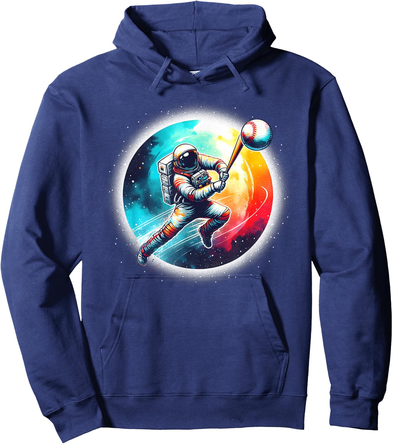 Solar System Planets Science Space Astronaut Baseball Galaxy Hoodie - Hoodie | Navy