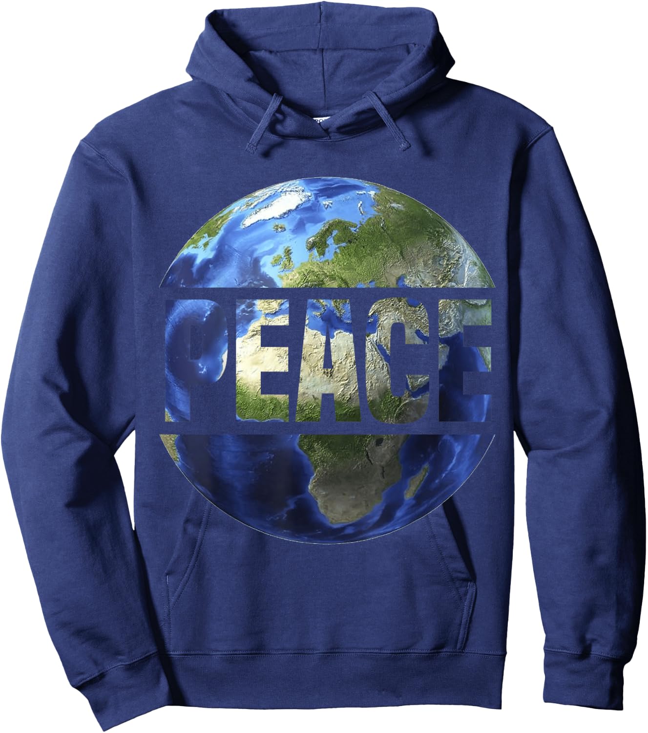 World Peace On Earth Conscious humanity Hope Earth Day Hoodie - Hoodie | Navy