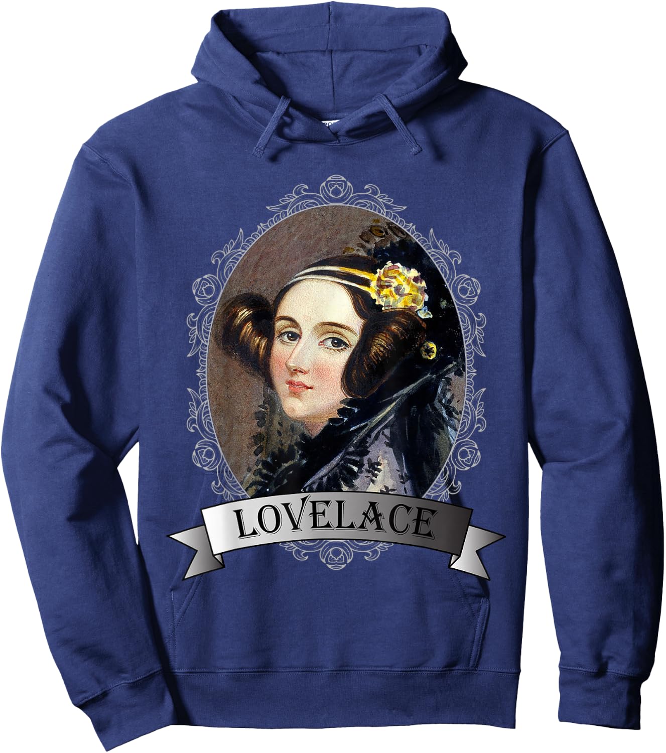 Ada Lovelace Portrait Mathematician Hoodie - Hoodie | Navy