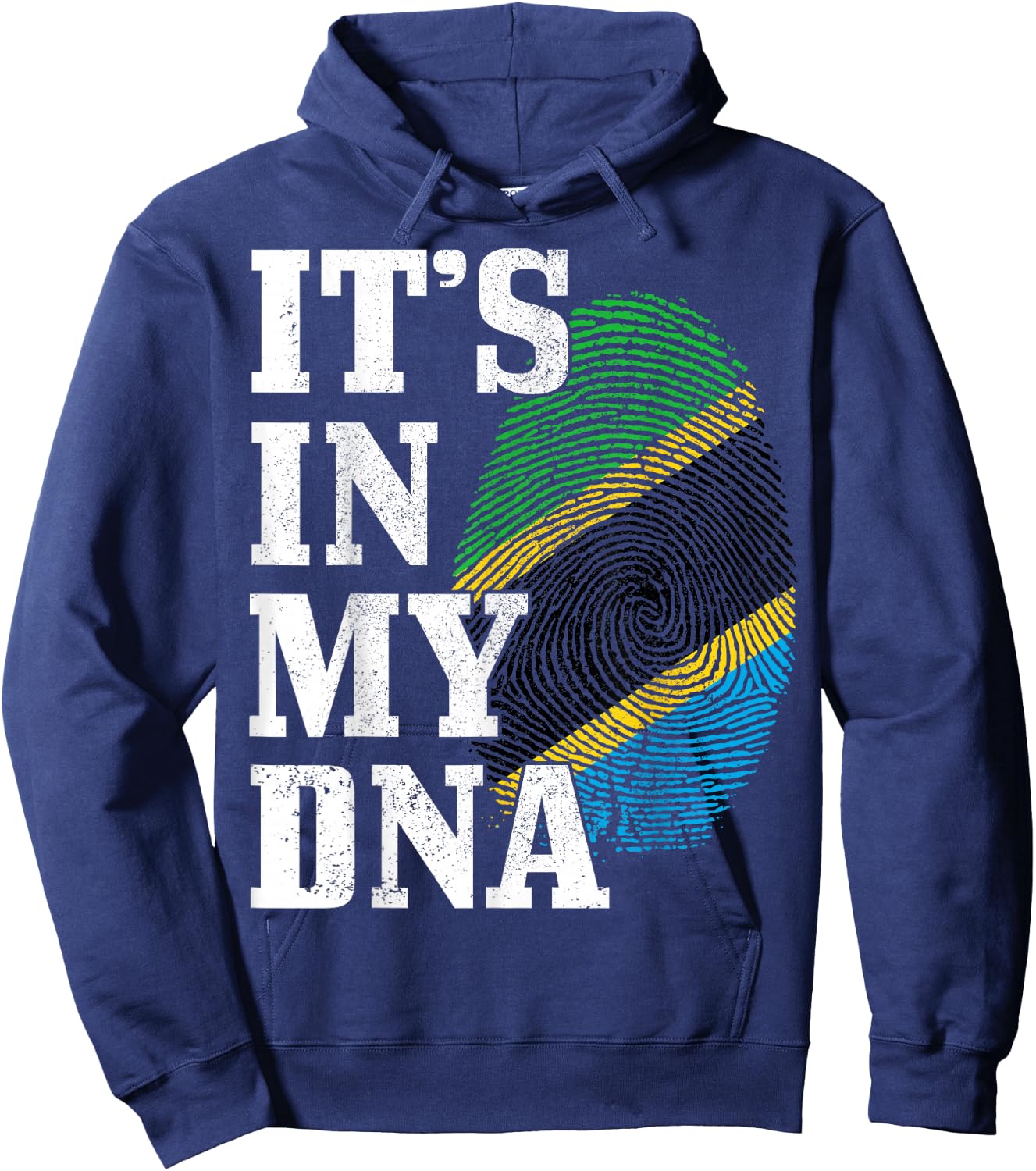 Tanzania It's In My DNA Tanzanian Flag Pride Roots Hoodie - Hoodie | Navy