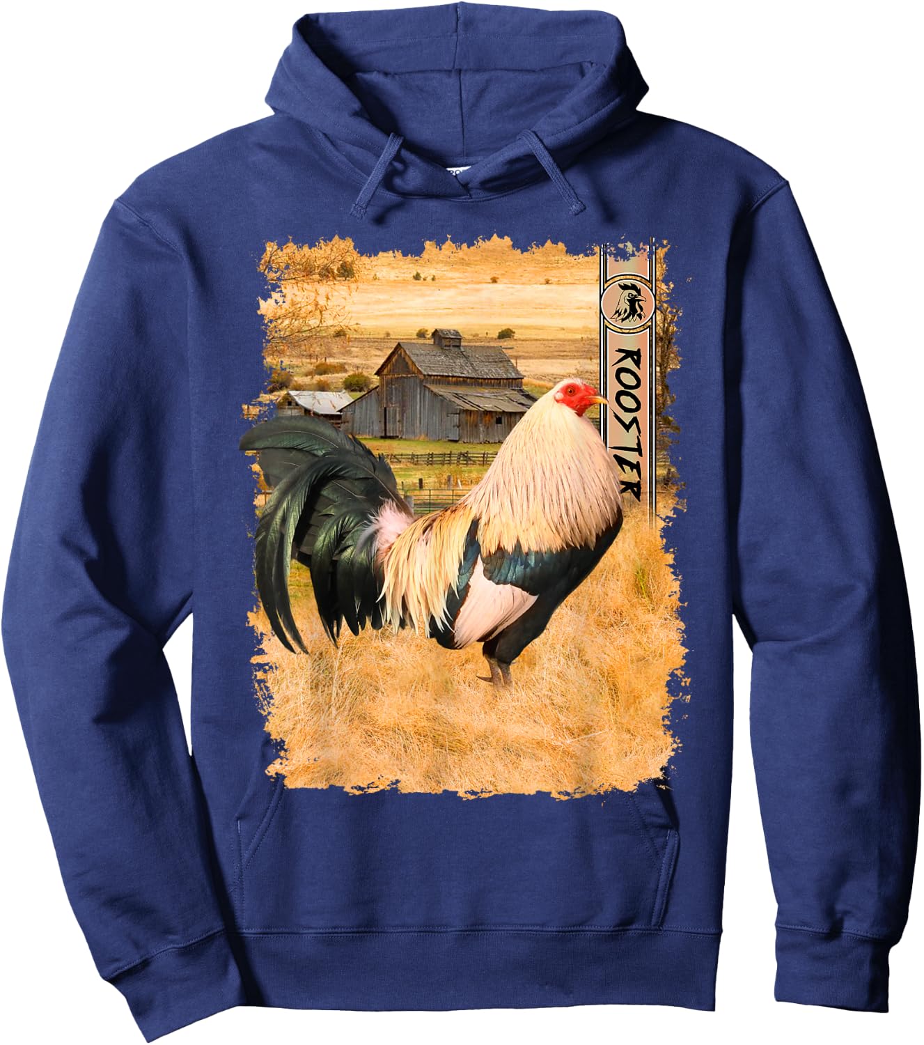 Rooster Cock Fight Enthusiast Small Hoodie - Hoodie | Navy