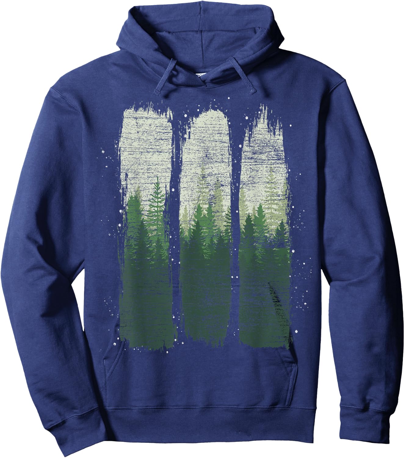 Wild Nature Wildlife Outdoors Trees Landscape Forest Hoodie - Hoodie | Navy