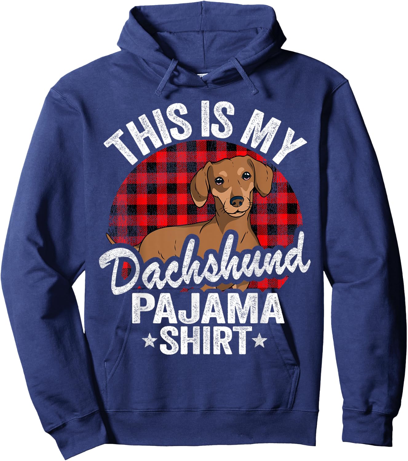 Funny Wiener Dog Doxie Mom Dogs This Is My Dachshund Pajama Hoodie - Hoodie | Navy