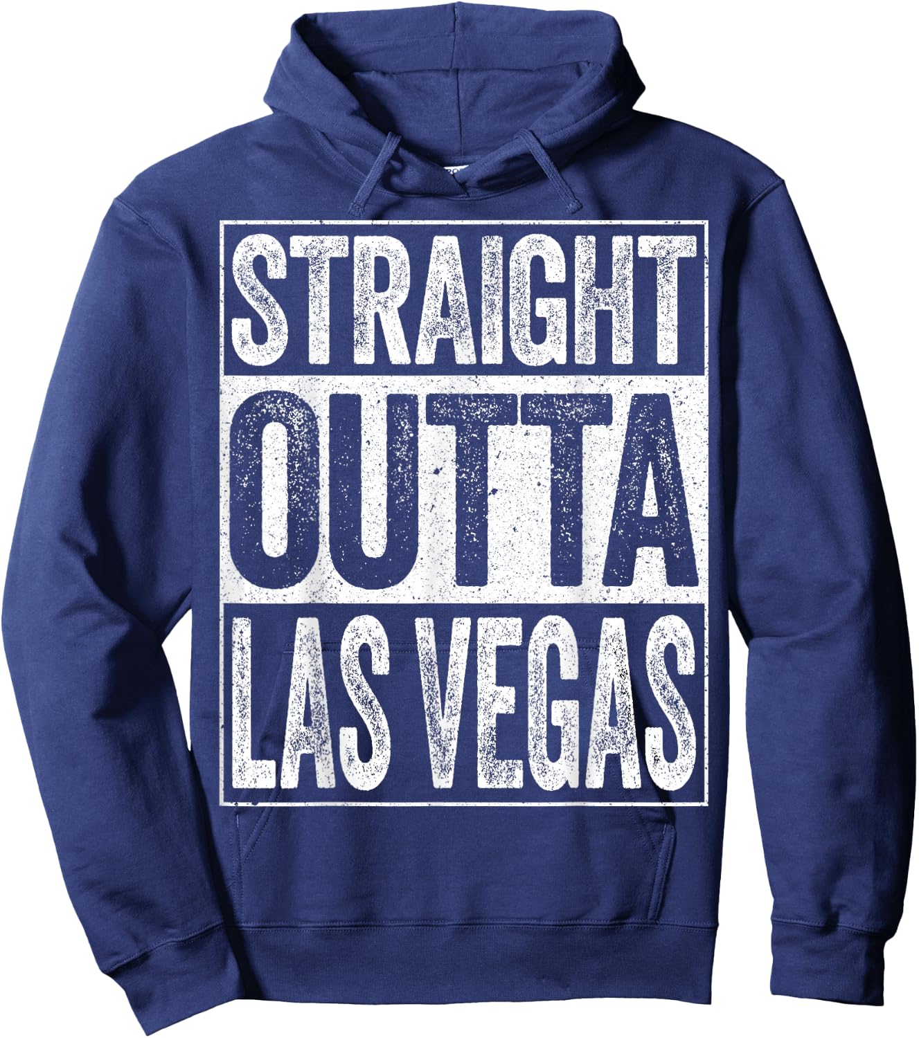 Straight Outta Las Vegas Shirt Men Women Kids Nevada State Hoodie - Hoodie | Navy