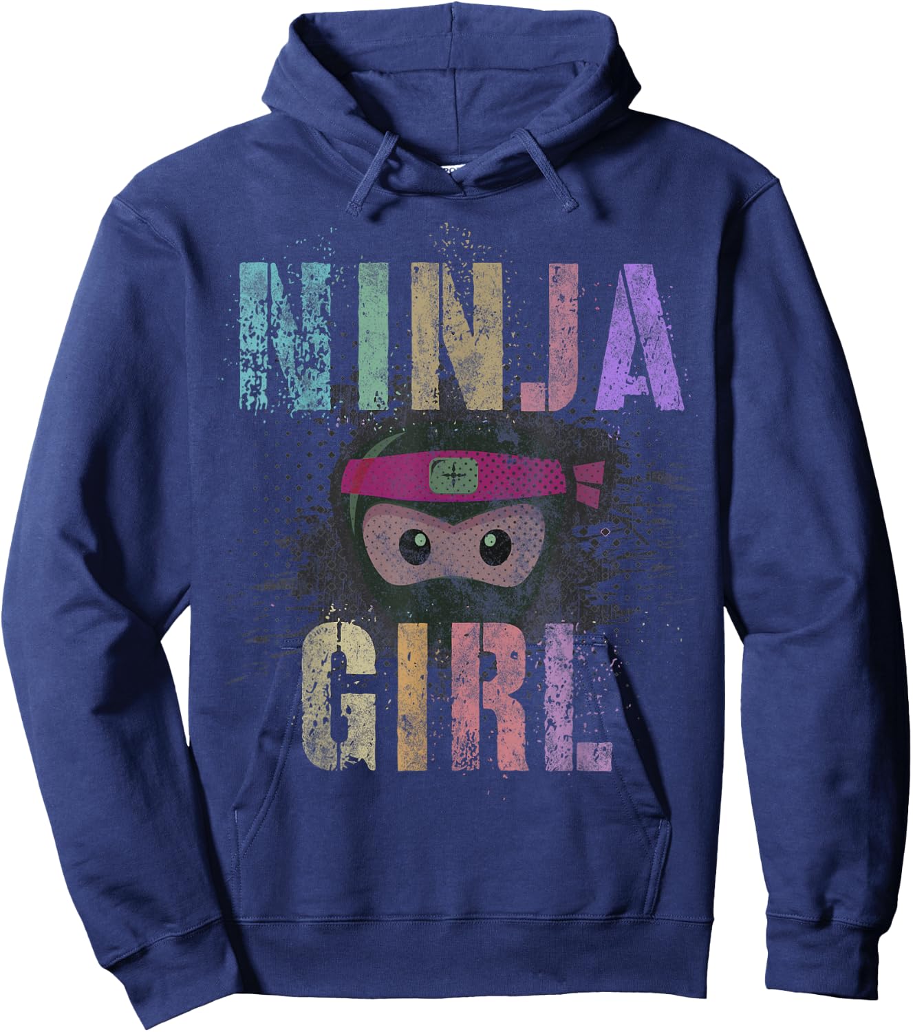 I'm NINJA GIRL I Want To Be Spy Wear A Mask Forget Princess Hoodie - Hoodie | Navy