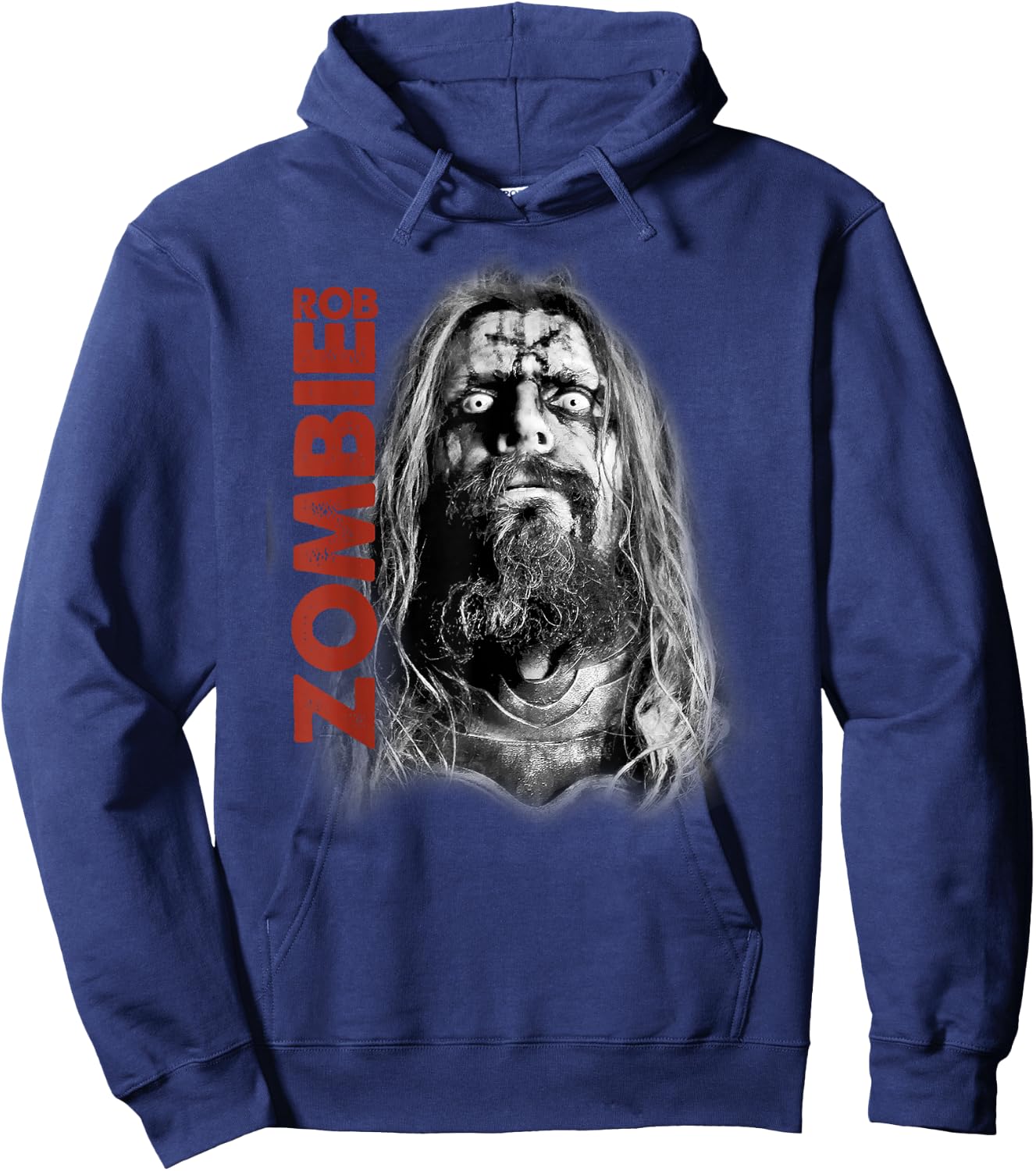 Rob Zombie – Unmasked Face Hoodie - Hoodie | Navy
